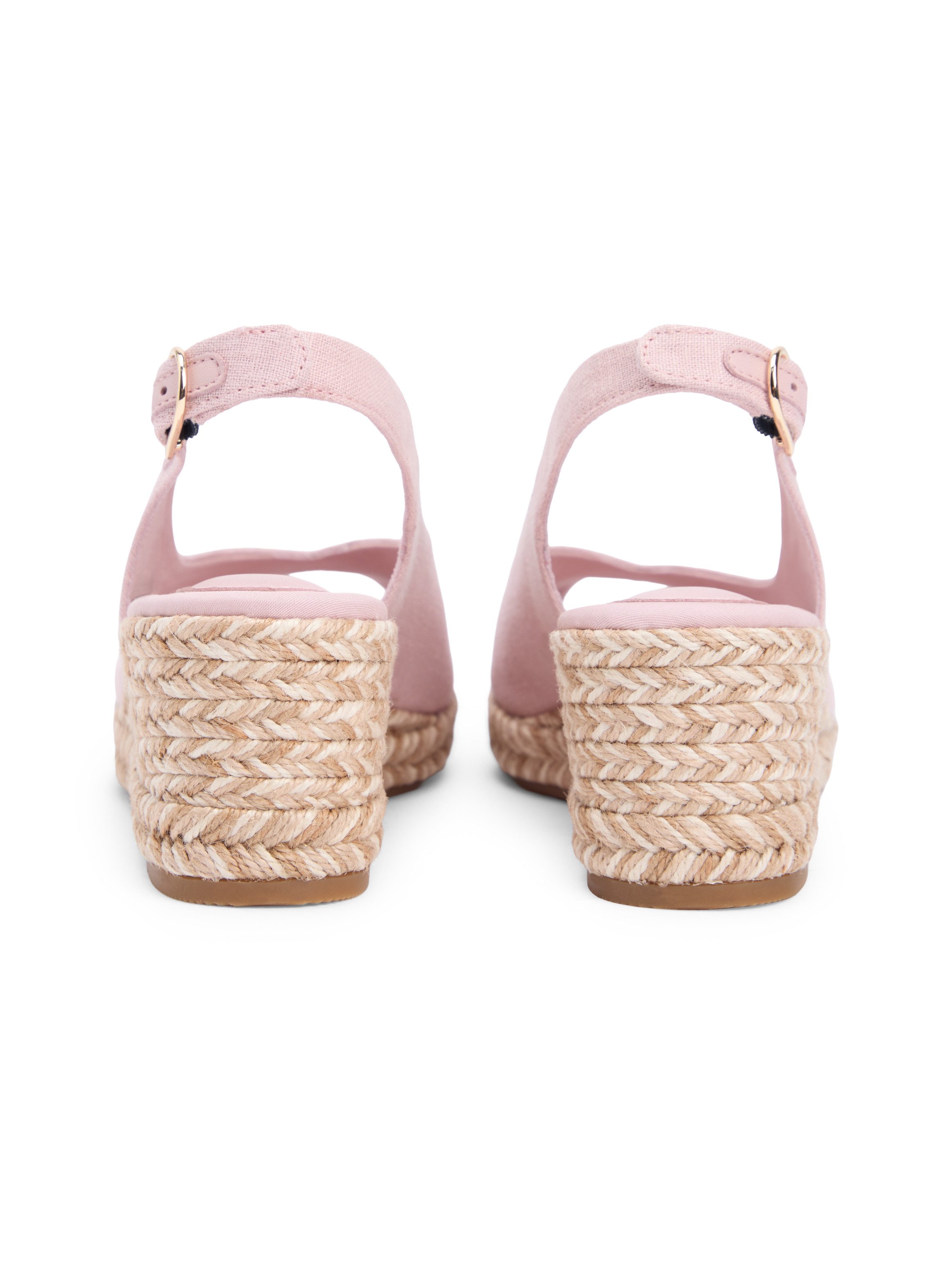 Tommy Hilfiger MID WEDGE ESPAD SLINGBACK SPECK Keilsandalette Sommerschuh, Riemchensandale mit verstellbarem Riemchen