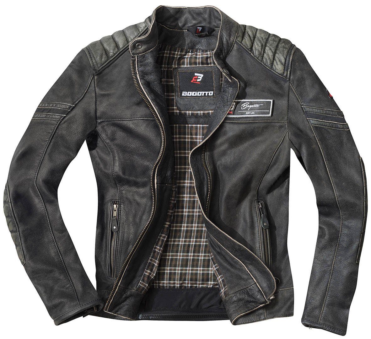 Bogotto Motorradjacke Detroit Motorrad Lederjacke – Bild 4 von 5