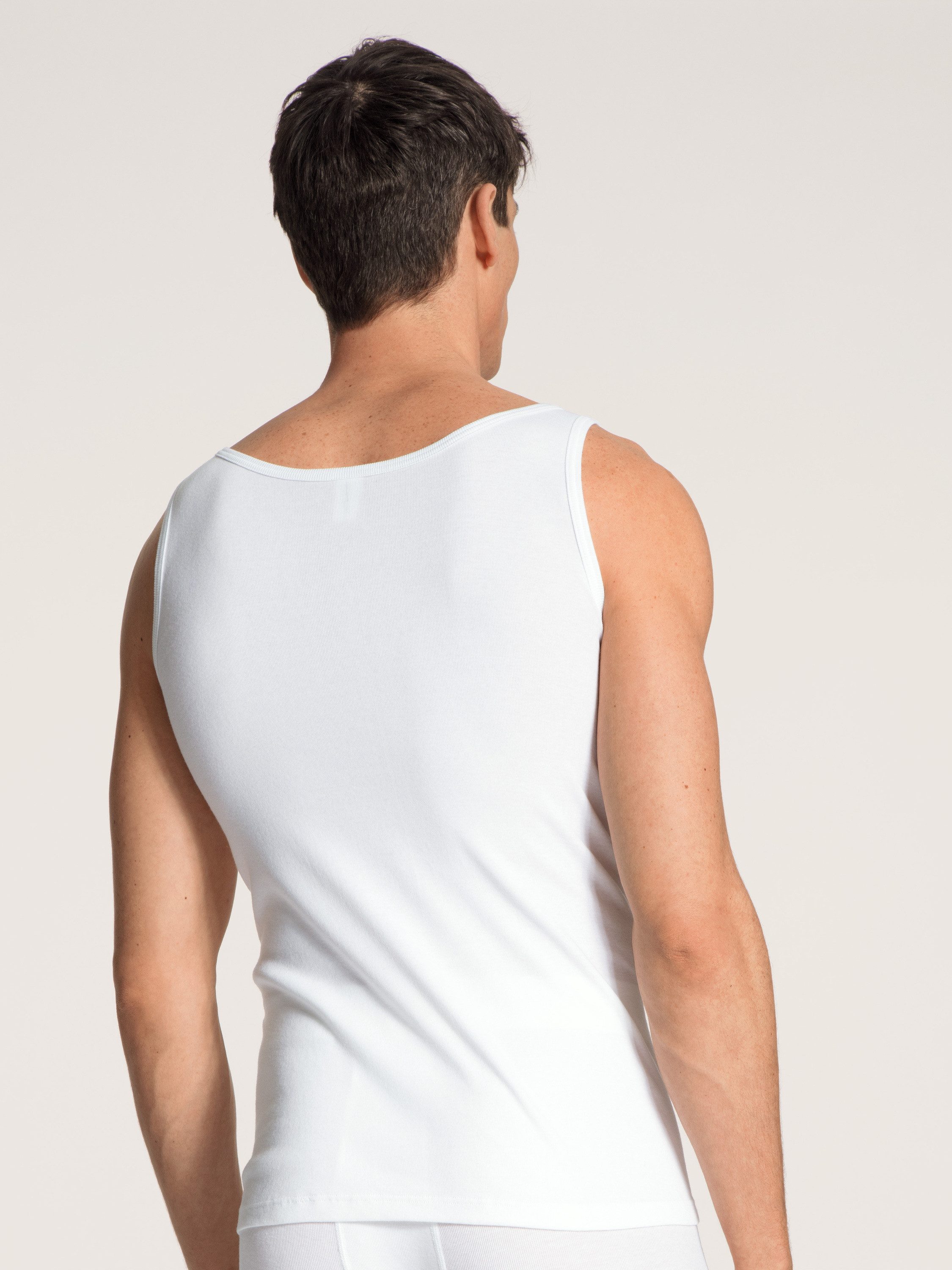 CALIDA Unterhemd Cotton 1:1 Herren (1-St) aus besonders weicher, hautfreundlicher Baumwolle, Feinripp