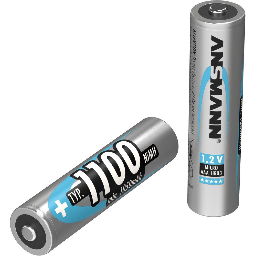 ANSMANN AG Ansmann HR03 Micro (AAA)-Akku NiMH 1100 mAh 1.2 V 1 St. Batterie