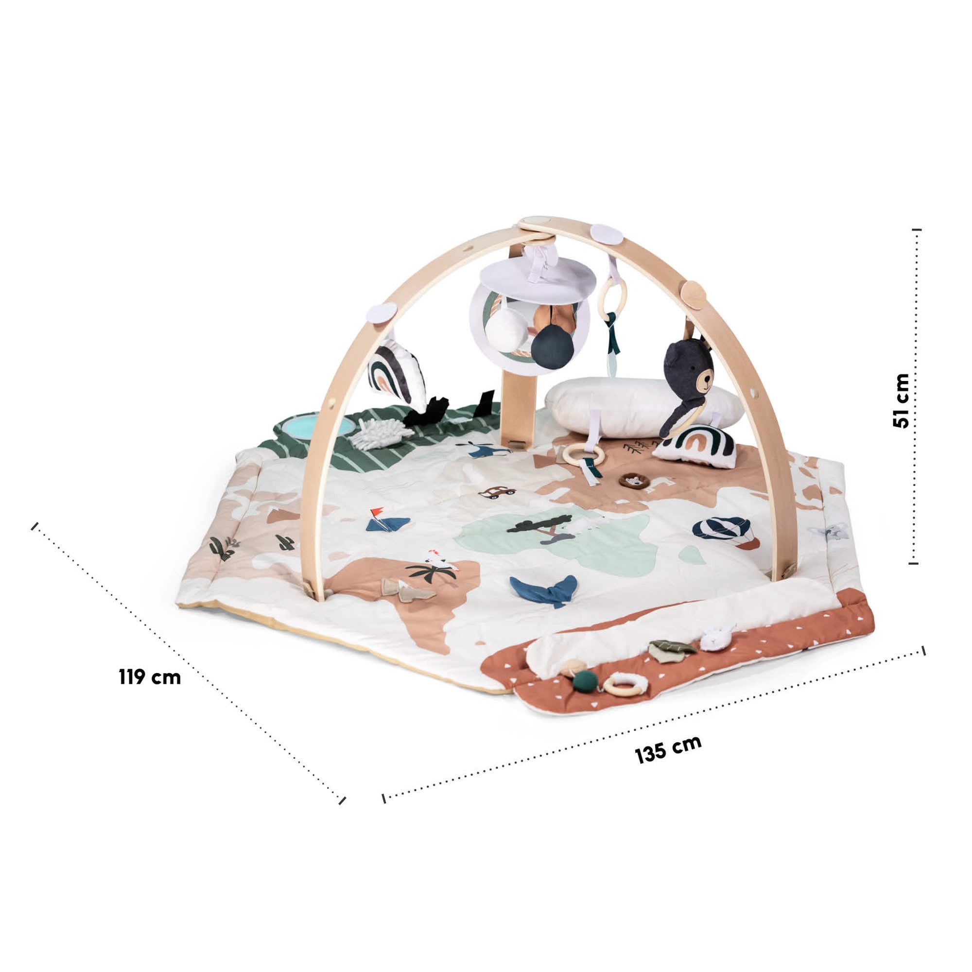 BabyGo Spielbogen Krabbeldecke Bianca Activity Center günstig online kaufen