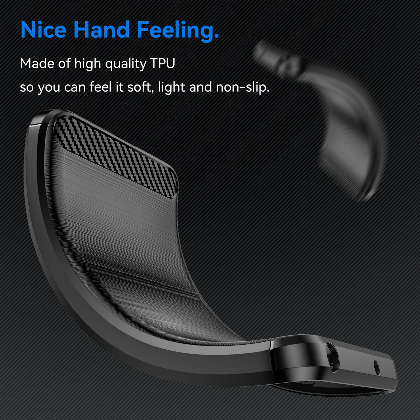 betterfon Handyhülle Carbon Hülle für Honor Magic 5 Lite 5G Backcover TPU Silikon Schwarz, Carbon-Look – stoßfestes Case mit Air-Cushion & Metall-Optik – Bild 5 von 5