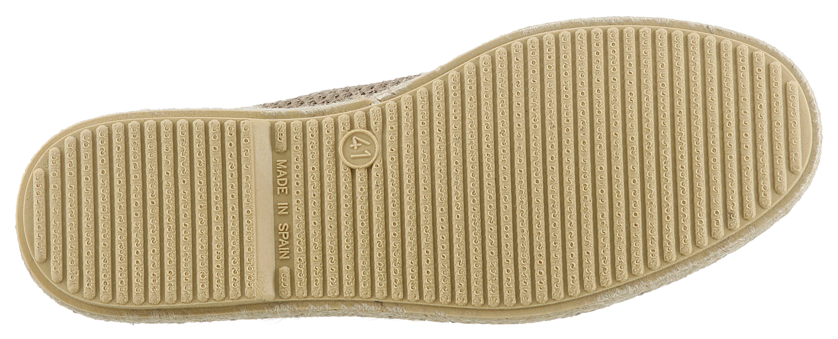VERBENAS TRUMAN BUZZBEE Bootsschuh, Espadrilles, Sommerschuh, Schnürschuh mit Juterahmen