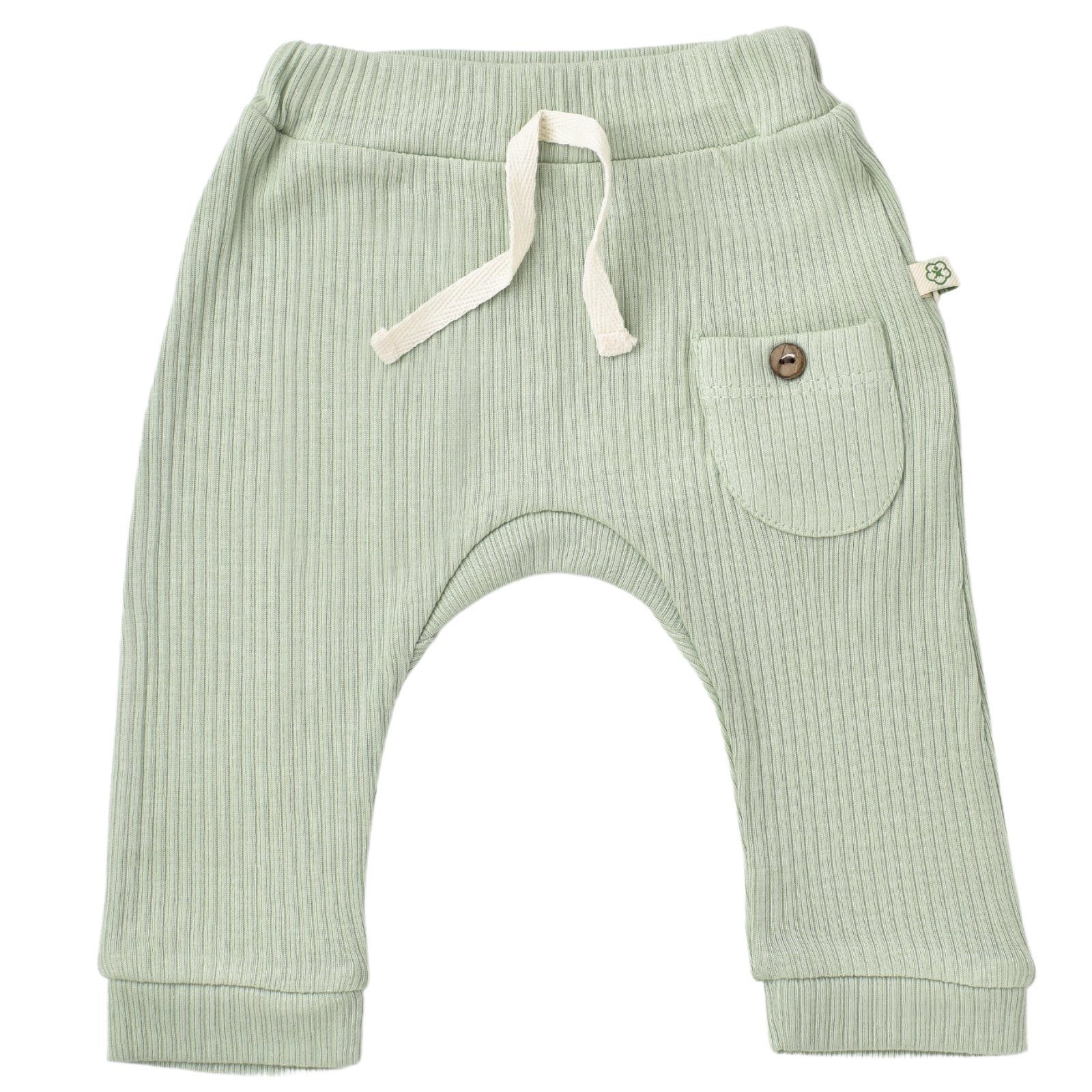 biorganic Funktionshose Soft Modal Hose für Jungen und Mädchen Unisex (1-tlg) gerippte Textilstruktur, 50% Bio-Baumwolle 50% Modal Größe 56-74