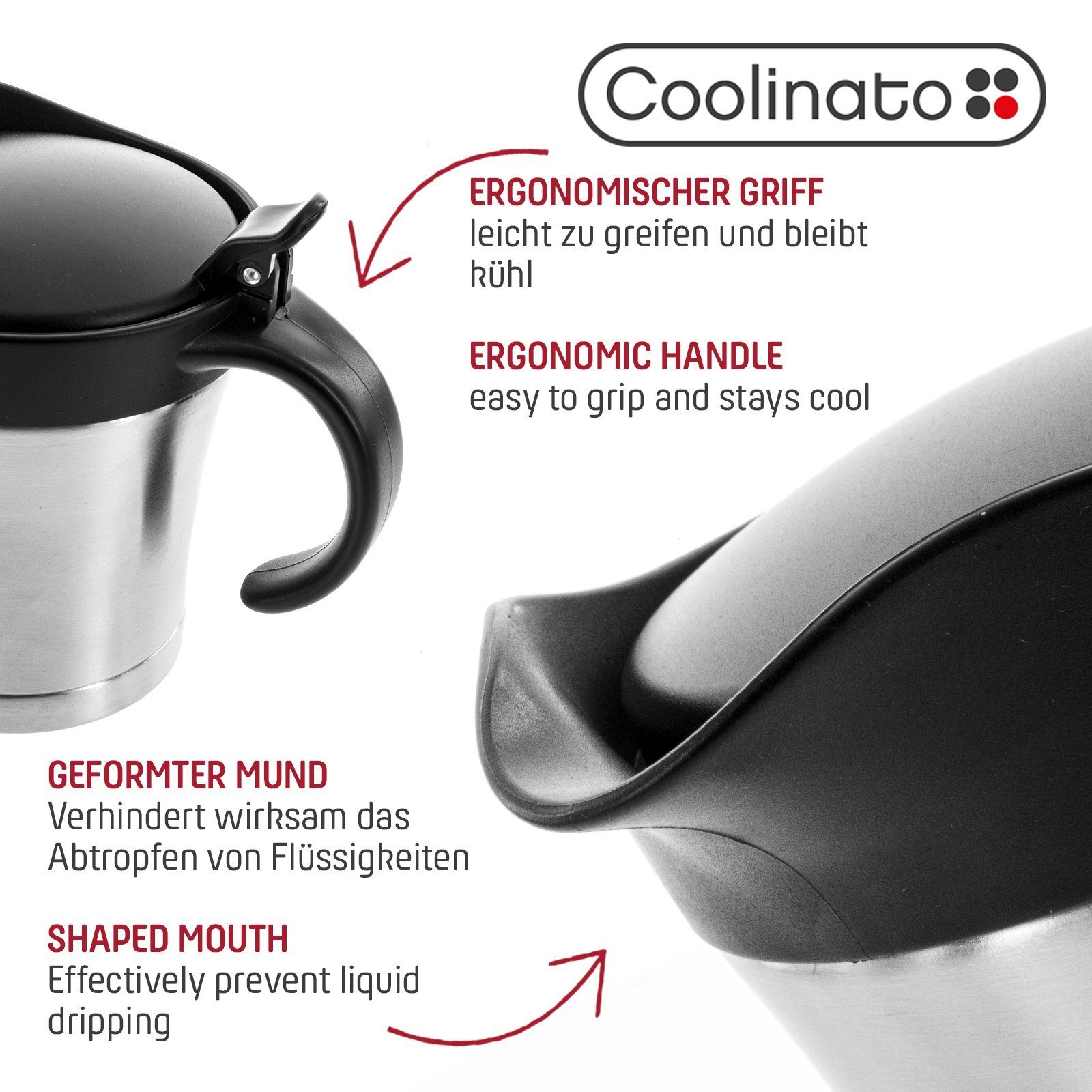 Coolinato Sauciere Coolinato Thermo Sauciere 400ml, edelstahl