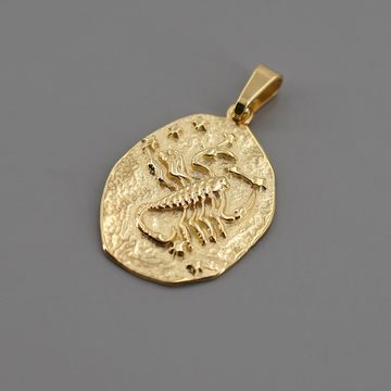 trendor Sternzeichenanhänger Sternzeichen- Skorpion Gold 333 / 8K 20 mm