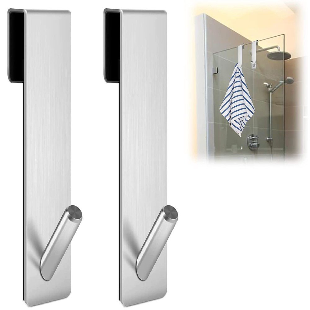 zggzerg Handtuchhaken 2 Stück Duschhaken ohne Bohren, Edelstahl Handtuchhak günstig online kaufen