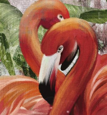 MyMaxxi Sichtschutzzaunmatten Zaunbanner Flamingo Malerei Sichtschutz Garten Zaun