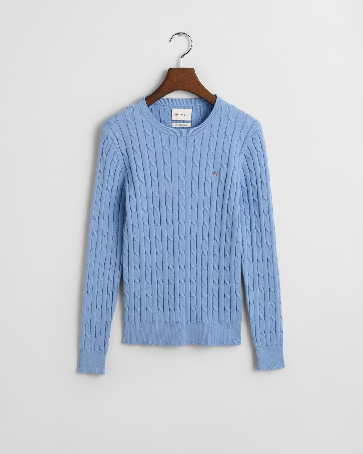 Gant Strickpullover STRETCH COTTON CABLE C-NECK günstig online kaufen