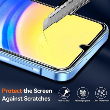 SmartUP Smartphone-Hülle Hülle + 2X Schutzglas für Samsung Galaxy A15 5G Panzerfolie Case 9H, Rundumschutz, Displayschutz