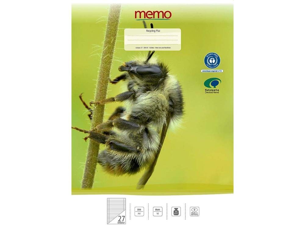 memo Schulheft memo Schulheft DIN A4, Lineatur 27