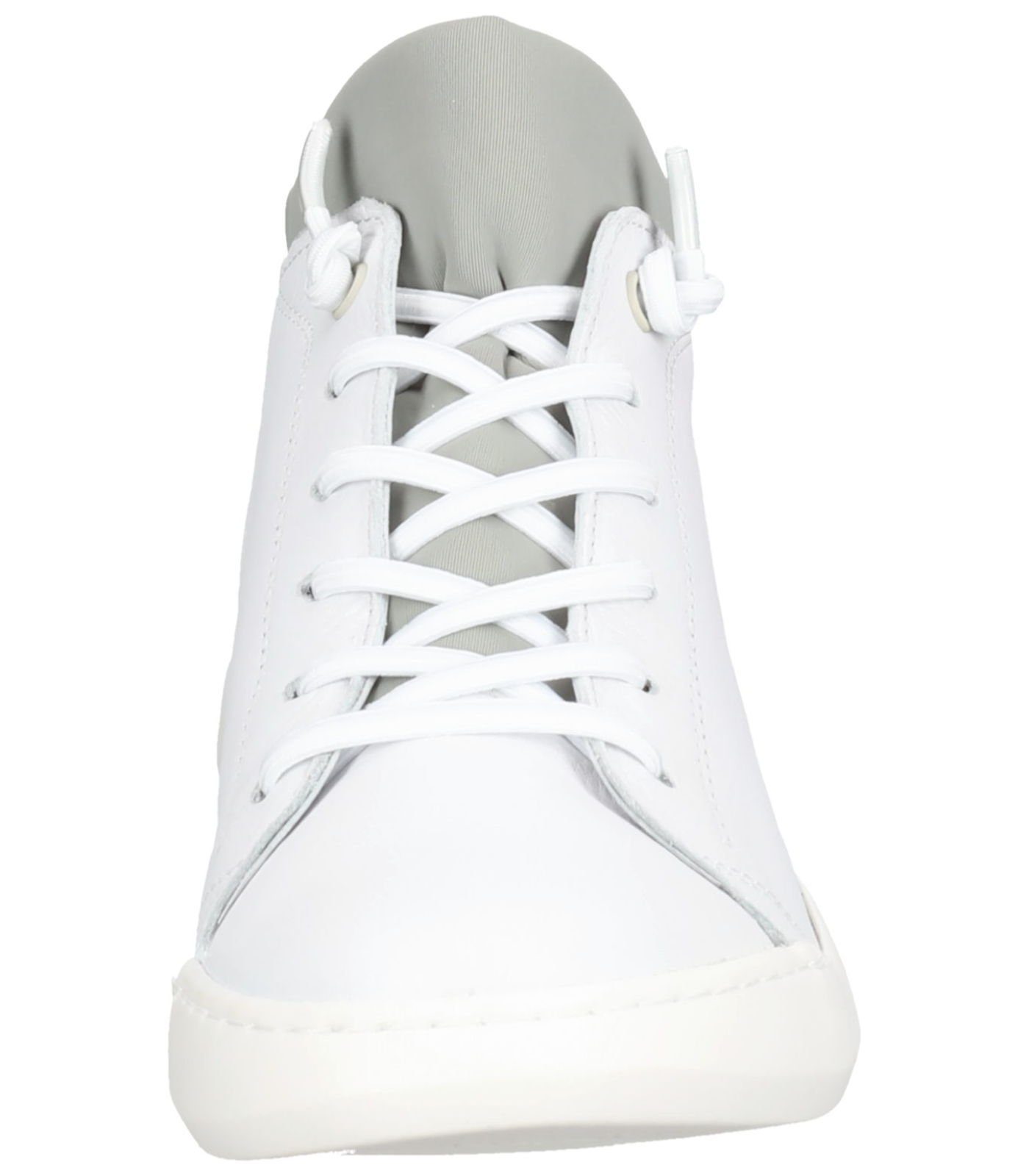 softinos Sneaker Leder Sneaker W/GREY (WHITE Weiß NEOPRENE)