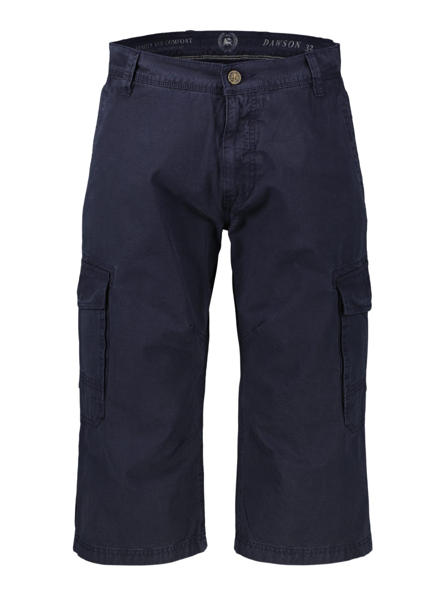 Lerros Bermudas blau, Casual, Baumwolle, Unifarben, Regular Fit, Mittel