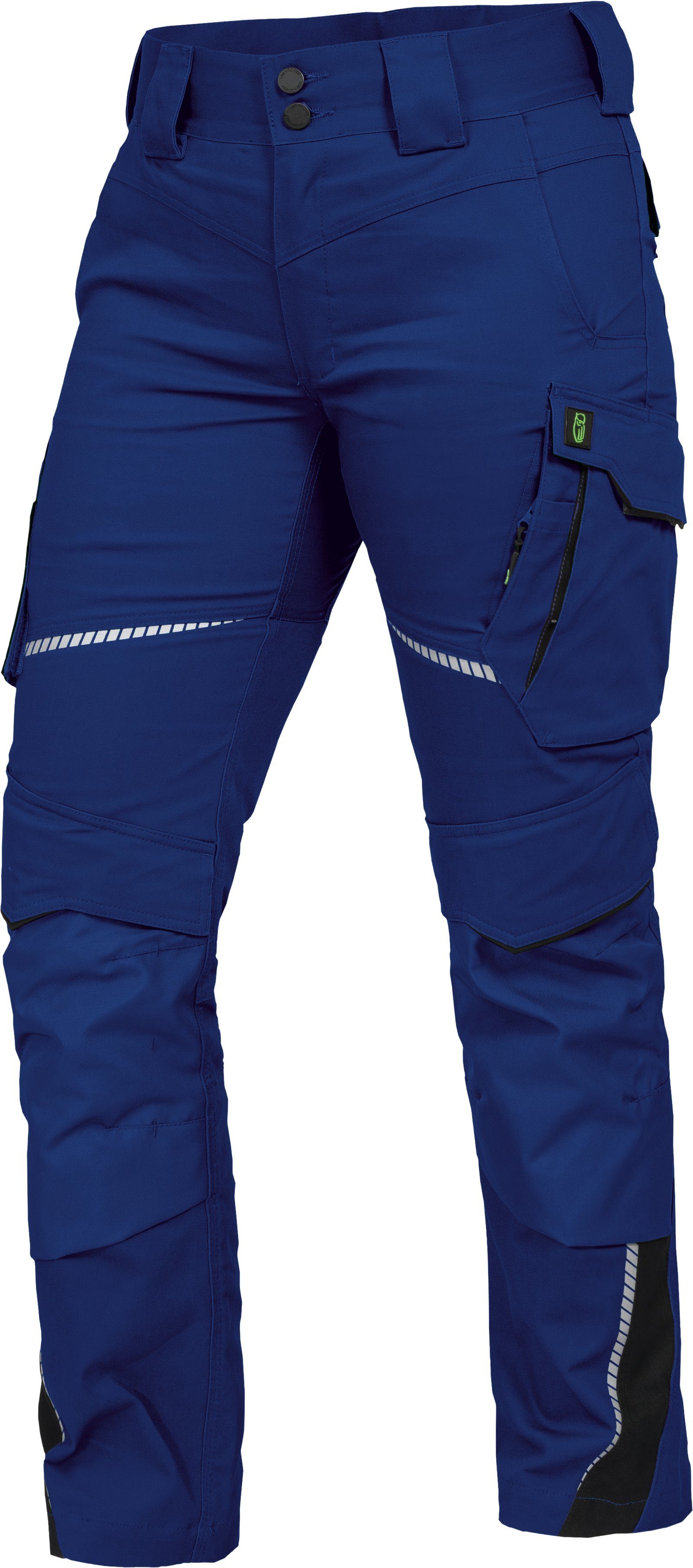 Leibwächter Arbeitshose Damen Flex-line Arbeitshose mit Reflektoren und femininer Passform (Ergonomische Passform mit Reflektoren, Funktionshose für Handwerk, Lager und Montage) Cargohose mit 290 g/m²