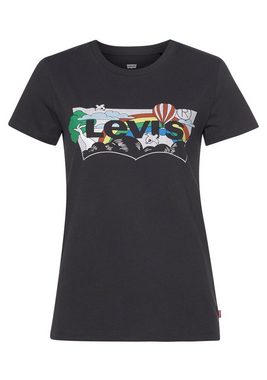 Levi's® T-Shirt mit Logo-Print in Natur-Optik