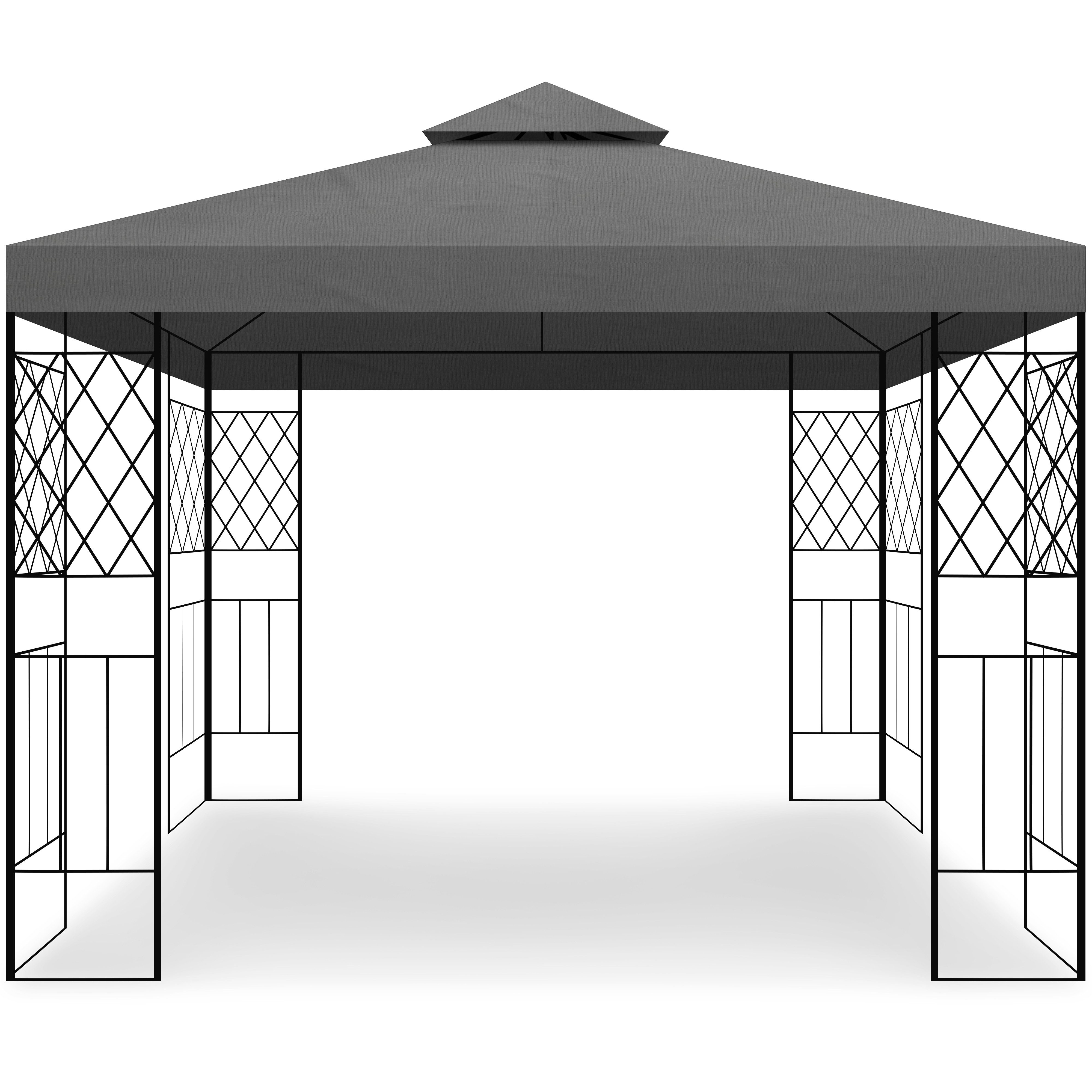 Thumbnail - habeig Pavillon WASSERDICHT Tahiti Festzelt Pavillion 3x3m Metall inkl. Dach, (inkl. Dach und Gestell), 100% wasserdicht