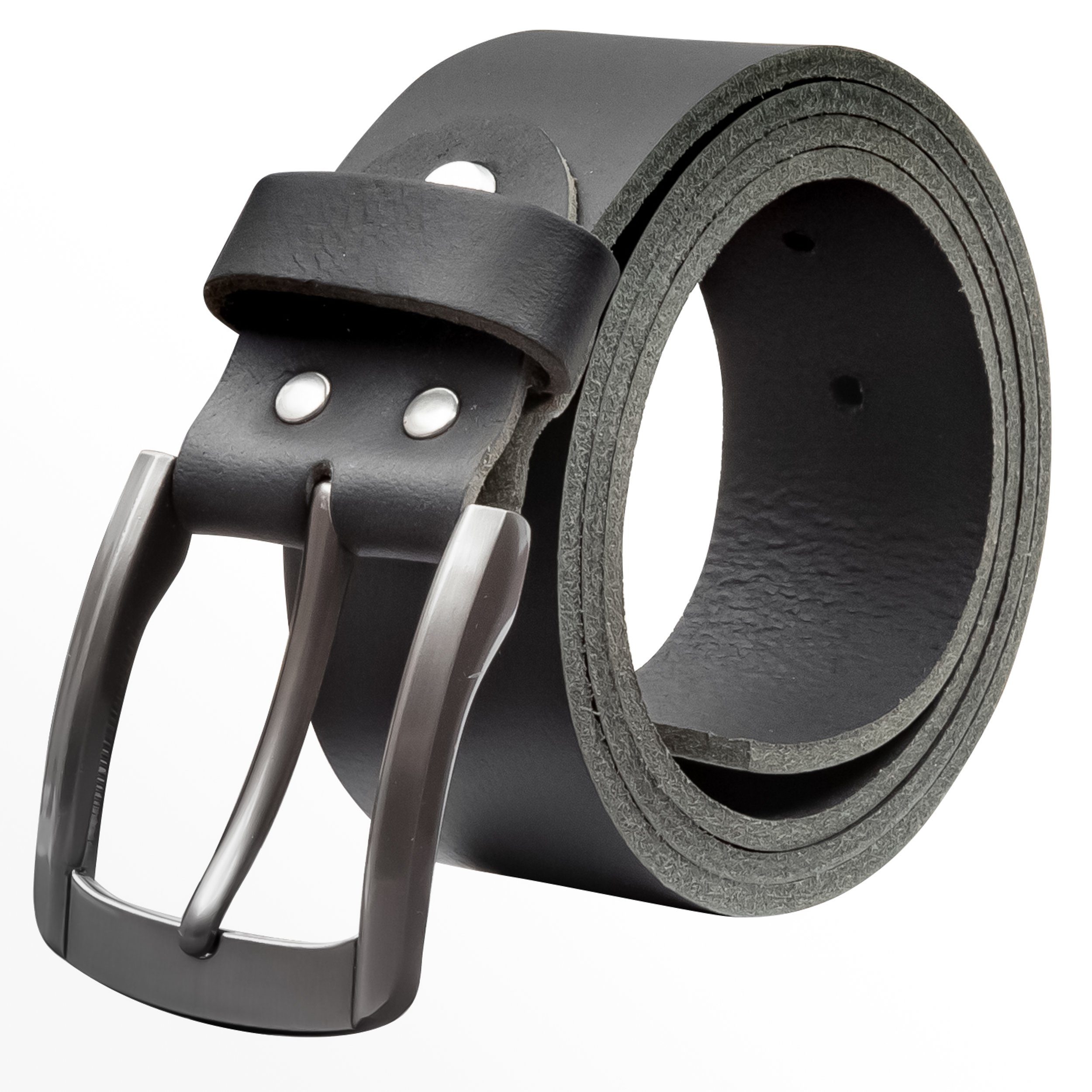 Ledergürtel OM560-VL-Schwarz