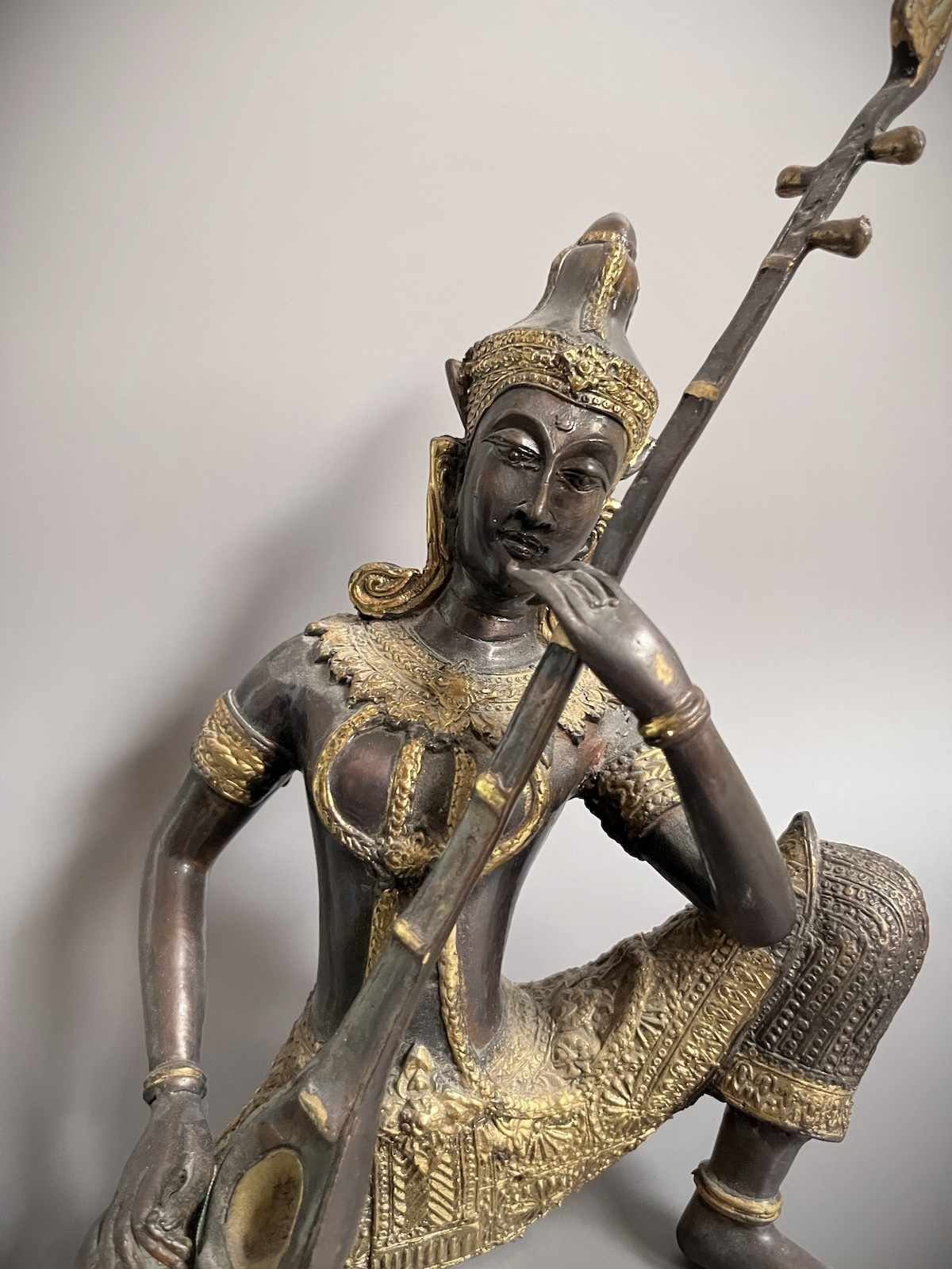 Teppanom Thailändischer Bronze Figur Buddhafigur Asien LifeStyle Tempelwächter