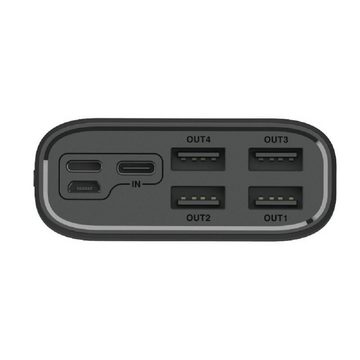 cofi1453 »Powerbank 30000mAh mit 4 Output USB Schnellladung Max 4A, Akkupack mit LED Anzeige Externes Ladegerät für Handy, Tablet, Smartphone« Powerbank 30000 mAh