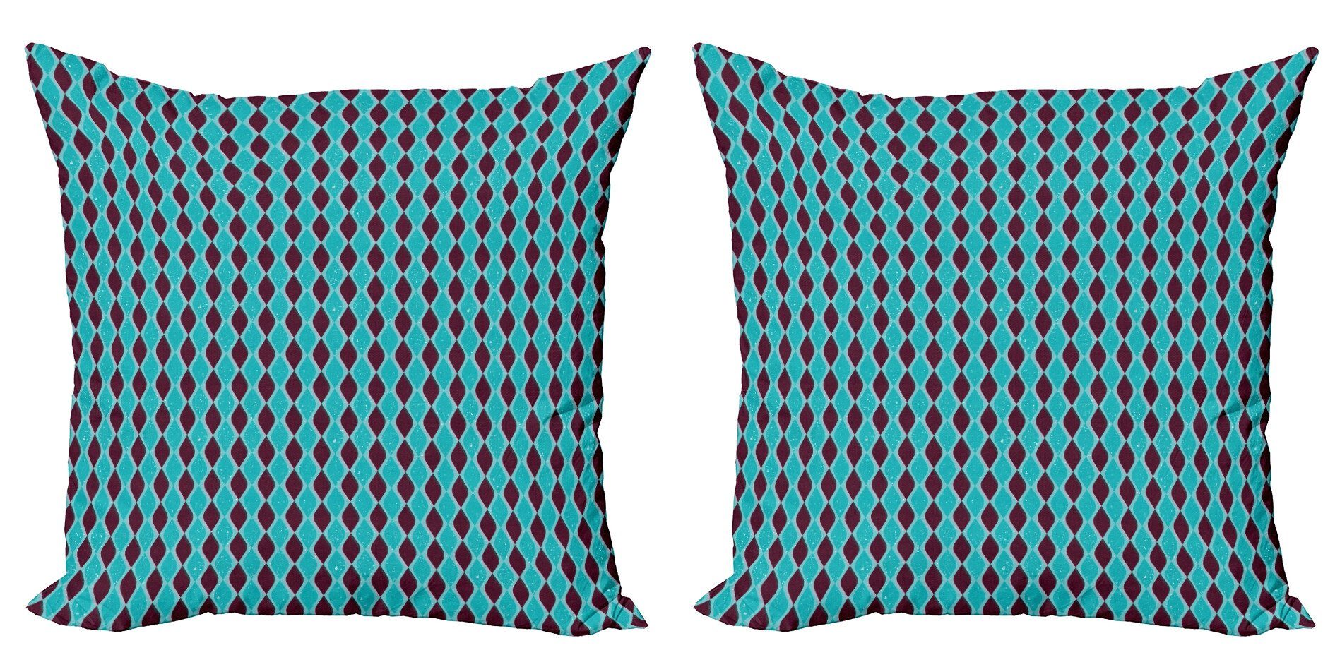 Kissenbezüge Modern Accent Doppelseitiger Digitaldruck, Abakuhaus (2 Stück), Geometrisch Vintage-vertikale Streifen | Kissenbezüge