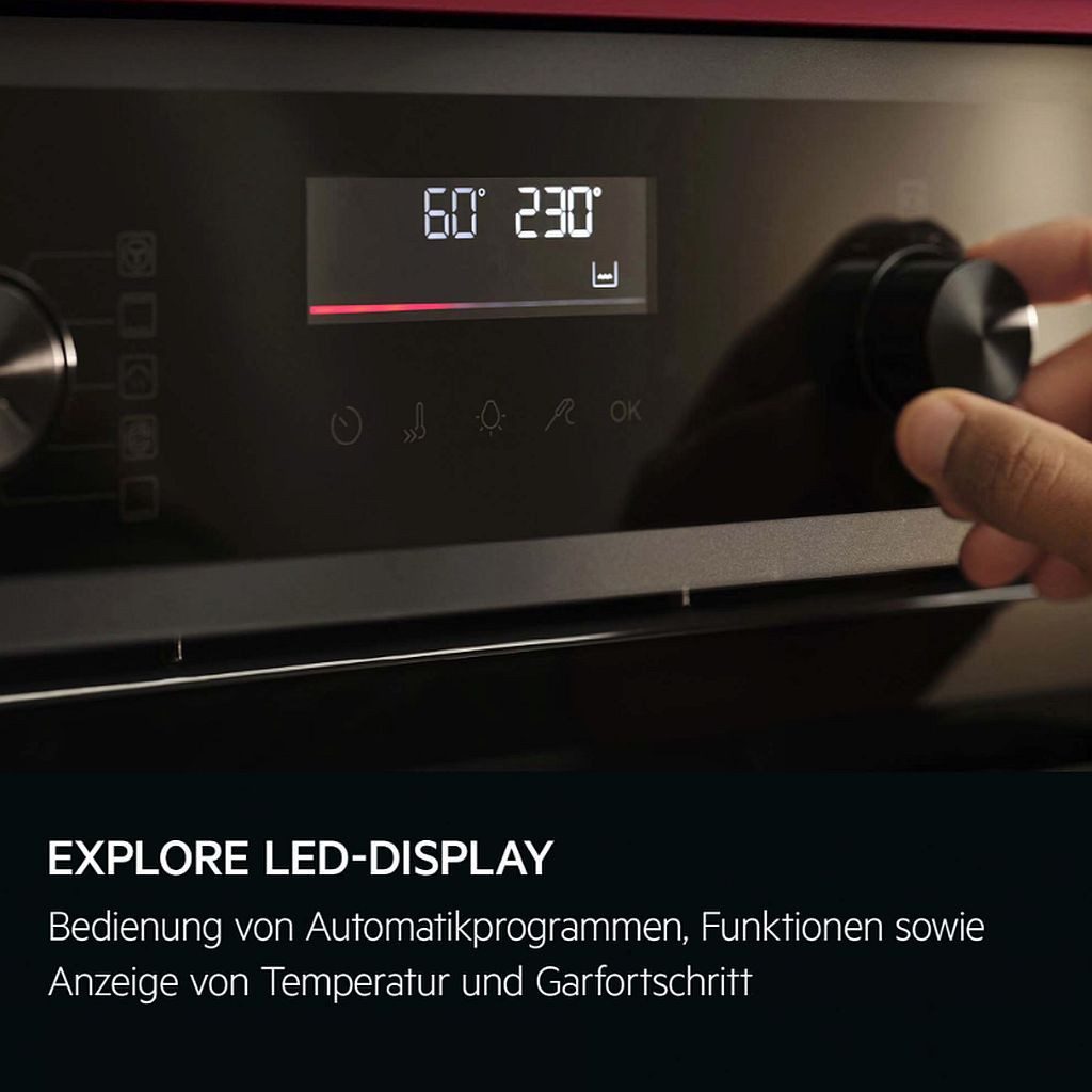 AEG Backofen SurroundCook® Pyrolyse in Edelstahl mit Antifingerprint OU5PB40SM