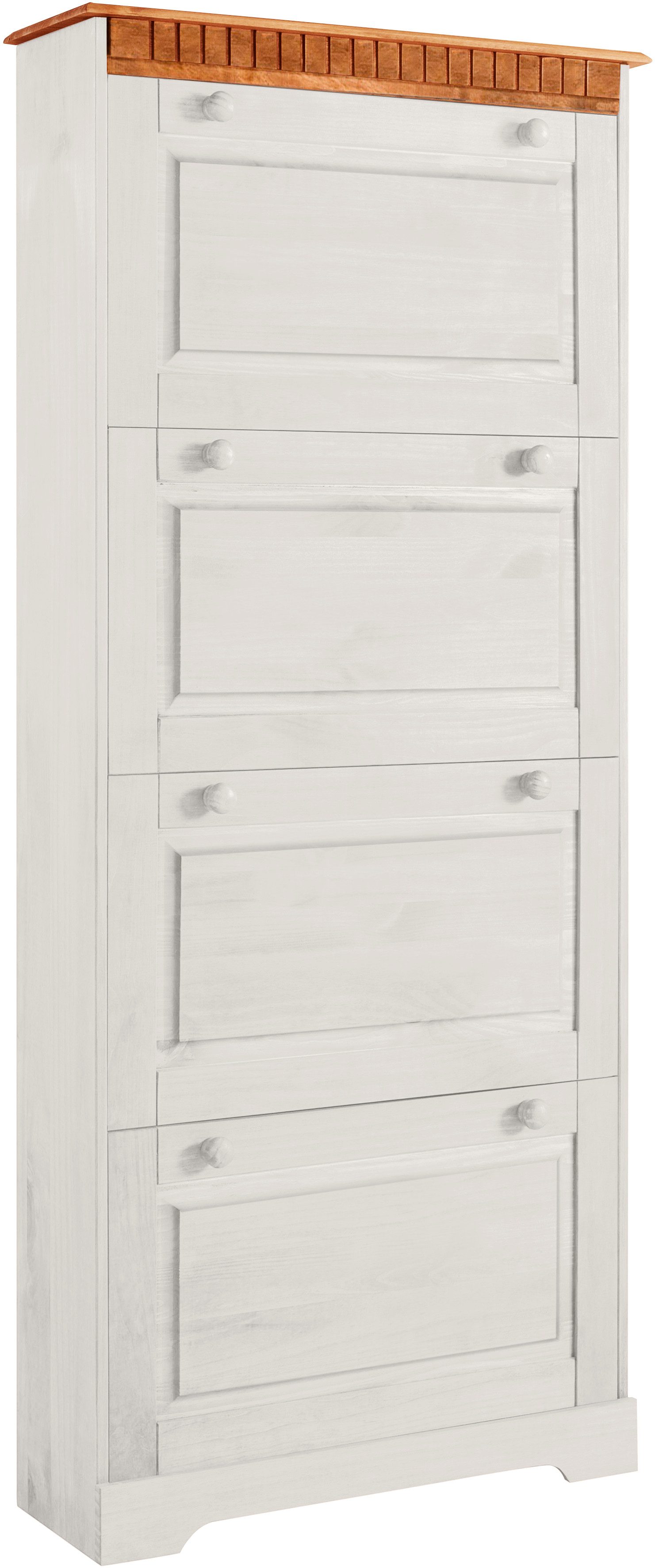 OTTO home Schuhschrank Lisa mit 4 Klappen, Höhe 172 cm, Breite 75 cm