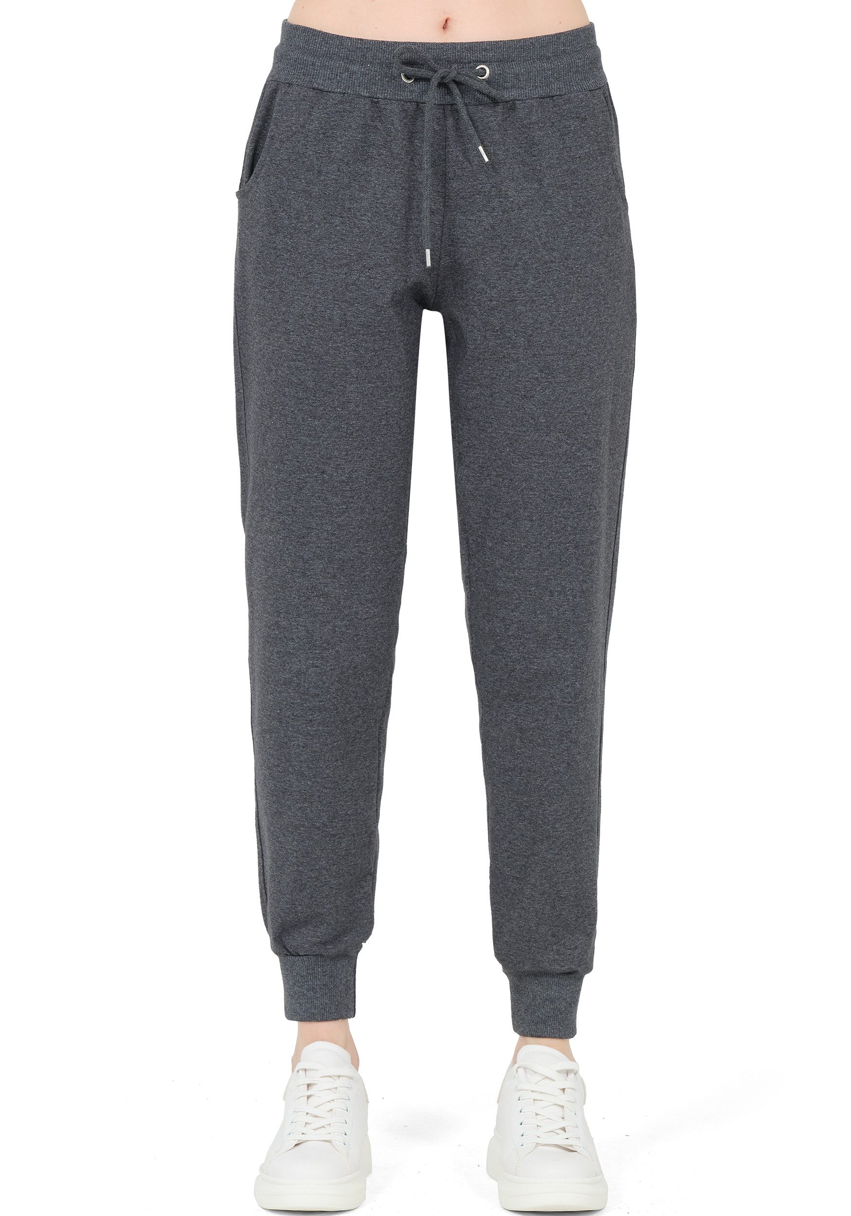 S&S Sweathose Jogginghose Damen Baumwolle Laufhose Sweatpants Trainingshose Baumwollmischung, Slim Fit, Atmungsaktiv