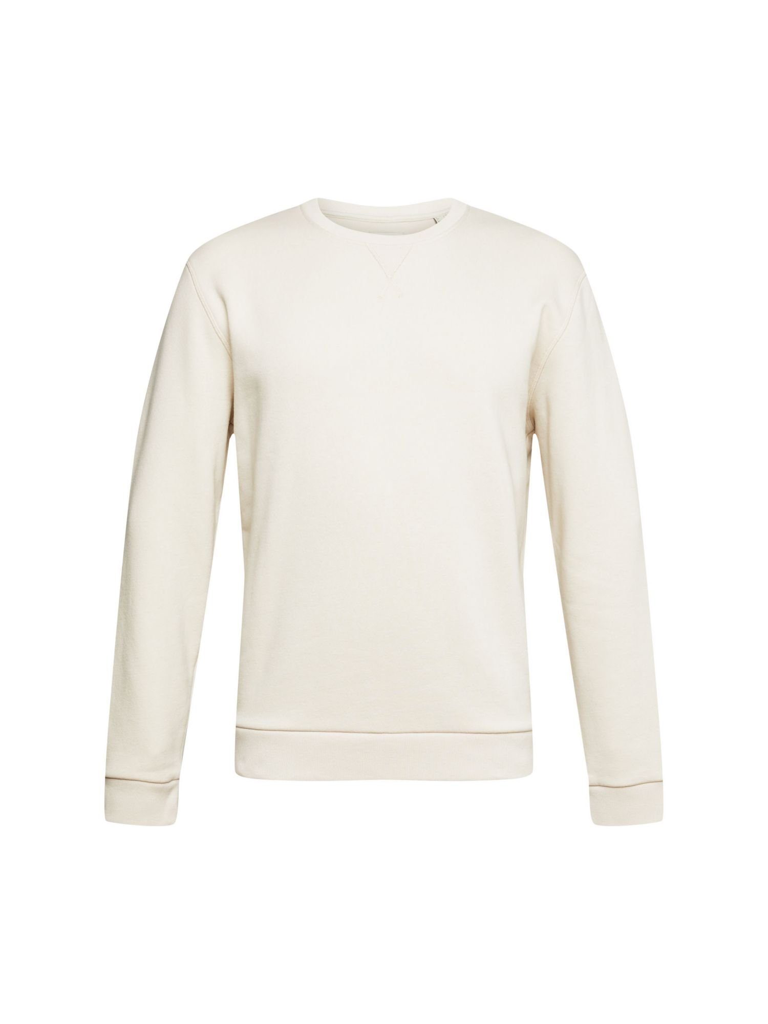 Esprit Sweatshirt Unifarbenes Sweatshirt im Regular Fit (1-tlg) CREAM BEIGE