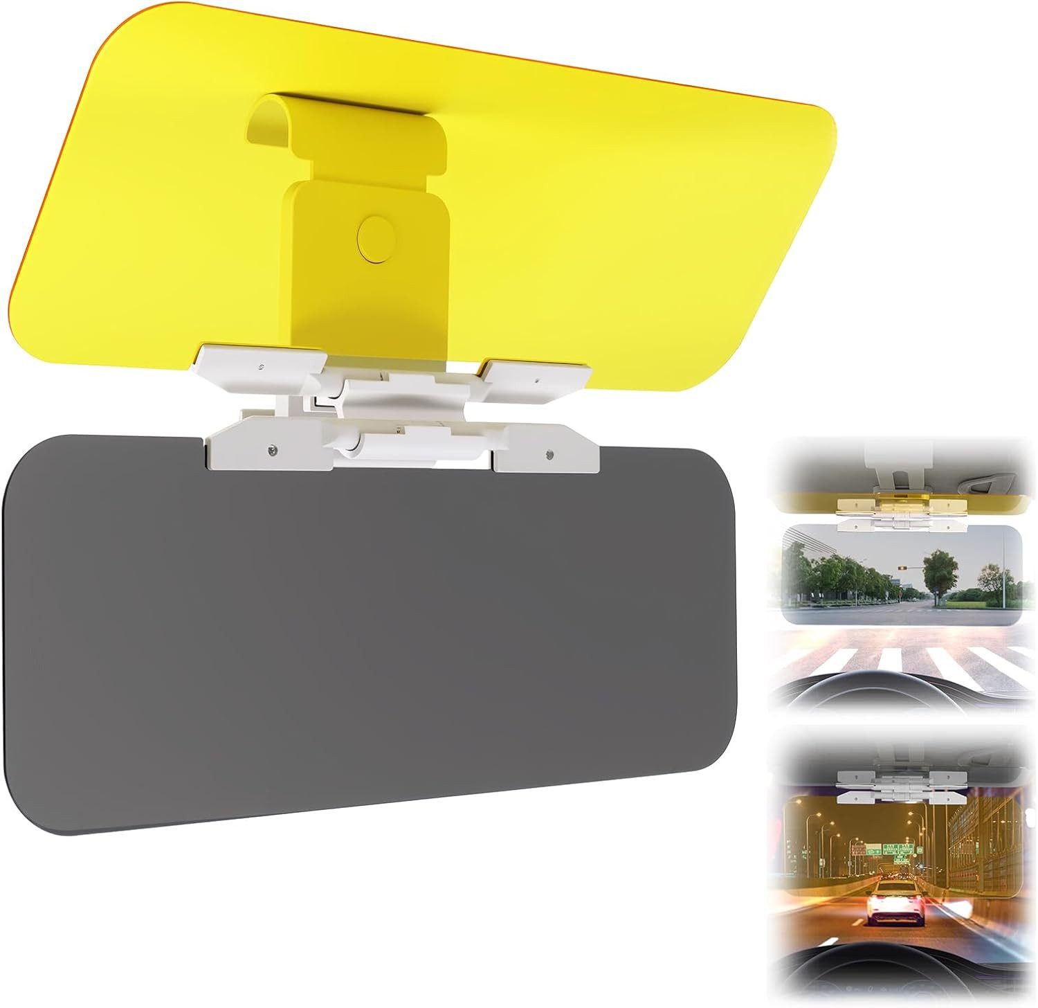 FELIXLEO Autosonnenschutz 2 in 1 Sonnenblende Auto mit Blendabweiser Visierverlaengerung