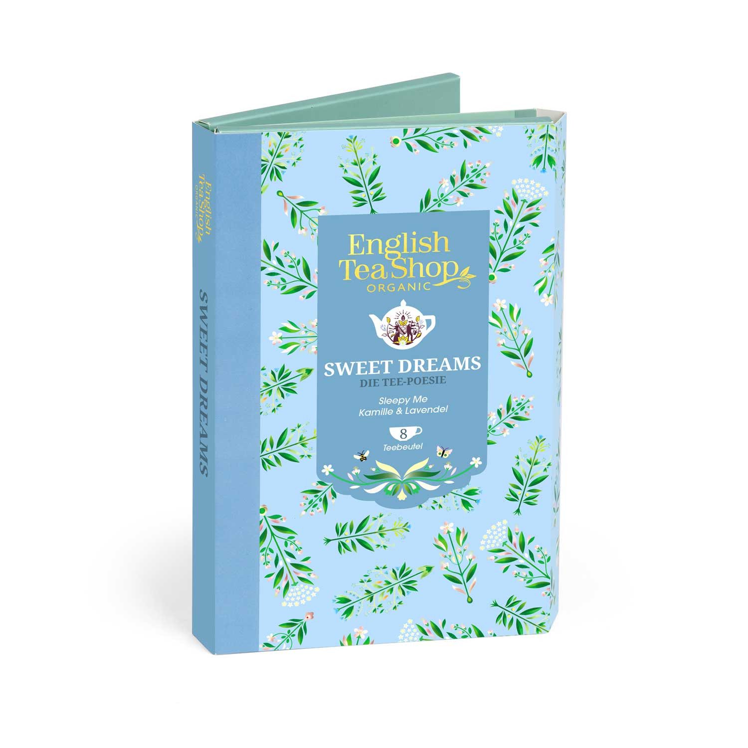 English Tea Shop Tee Geschenk Tee-Poesie "Sweet Dreams", 8 Teebeutel, BIO, 2 Sorten Kräutertee
