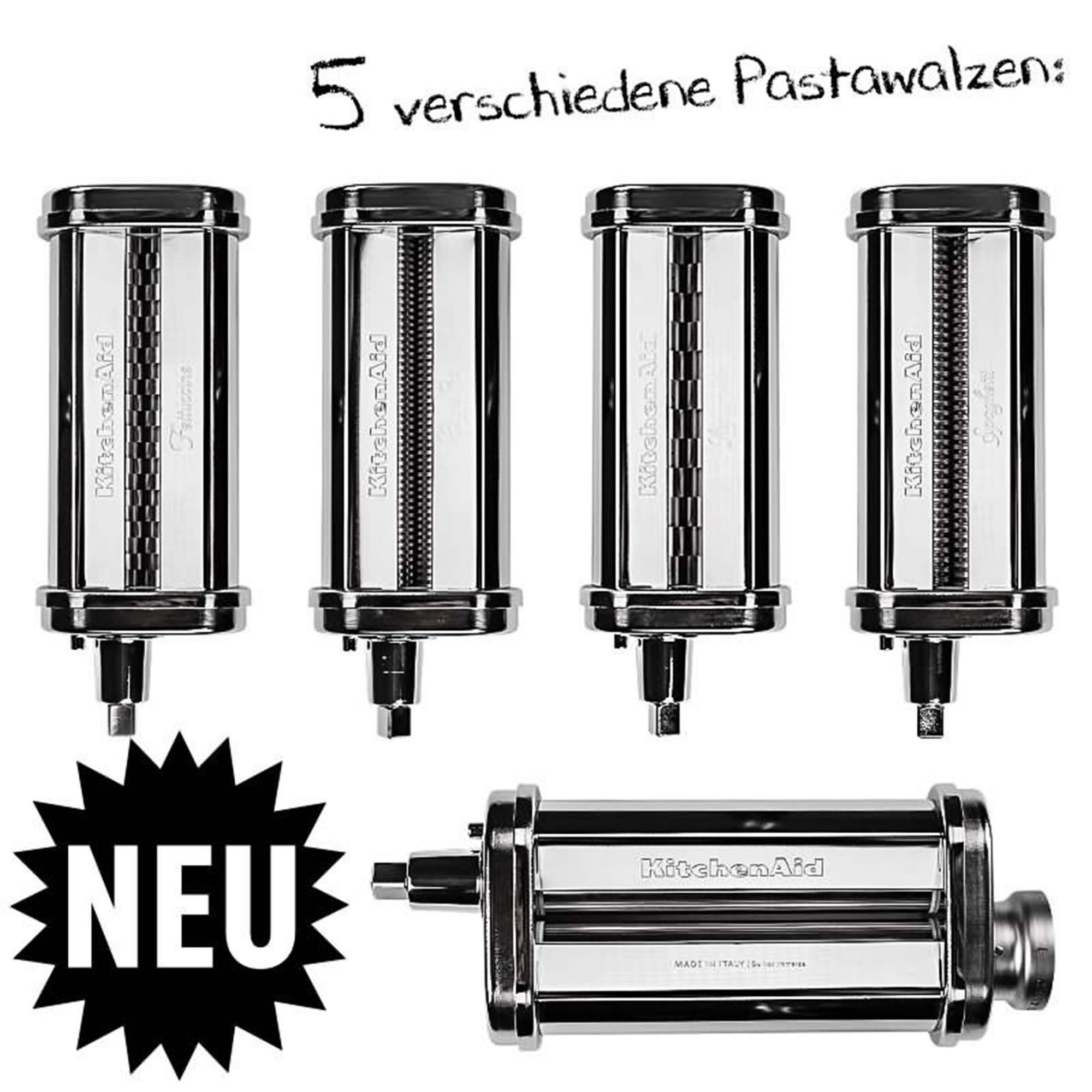 KitchenAid Nudelwalzenvorsatz Pasta Deluxe Set 5KSMPDX 5-teilig