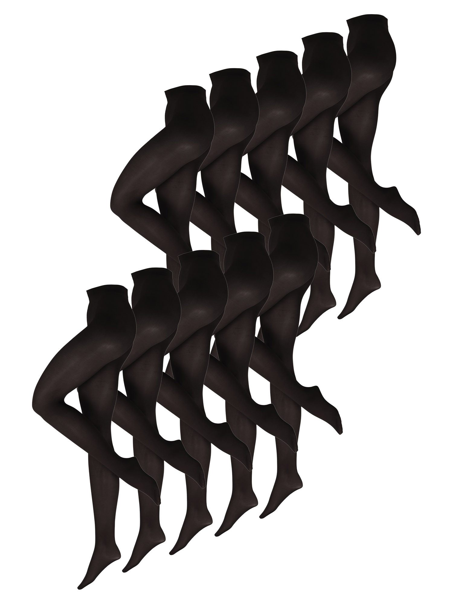 Nur Die Feinstrumpfhose 10er Sparpack Blickdicht 40 DEN (10 St) nylon transparent Fein-strumpfhose