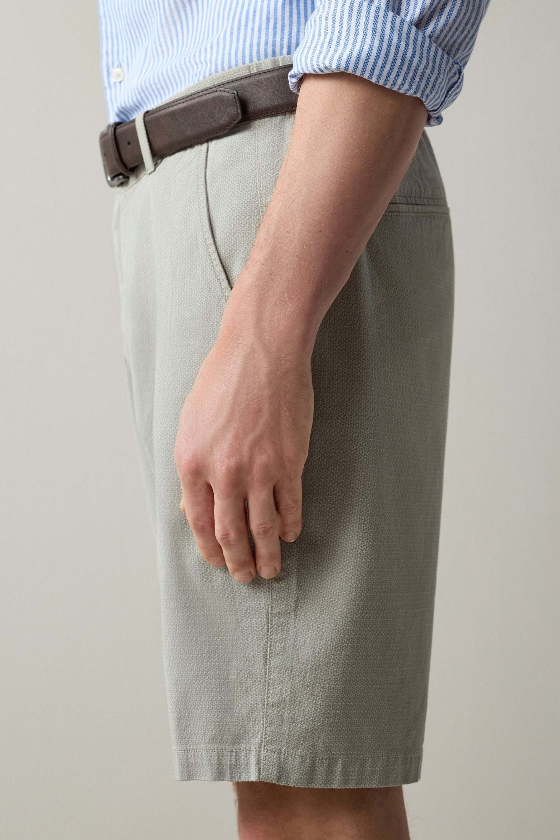 Next Chinoshorts Chino-Shorts mit Gürtel (2-tlg)