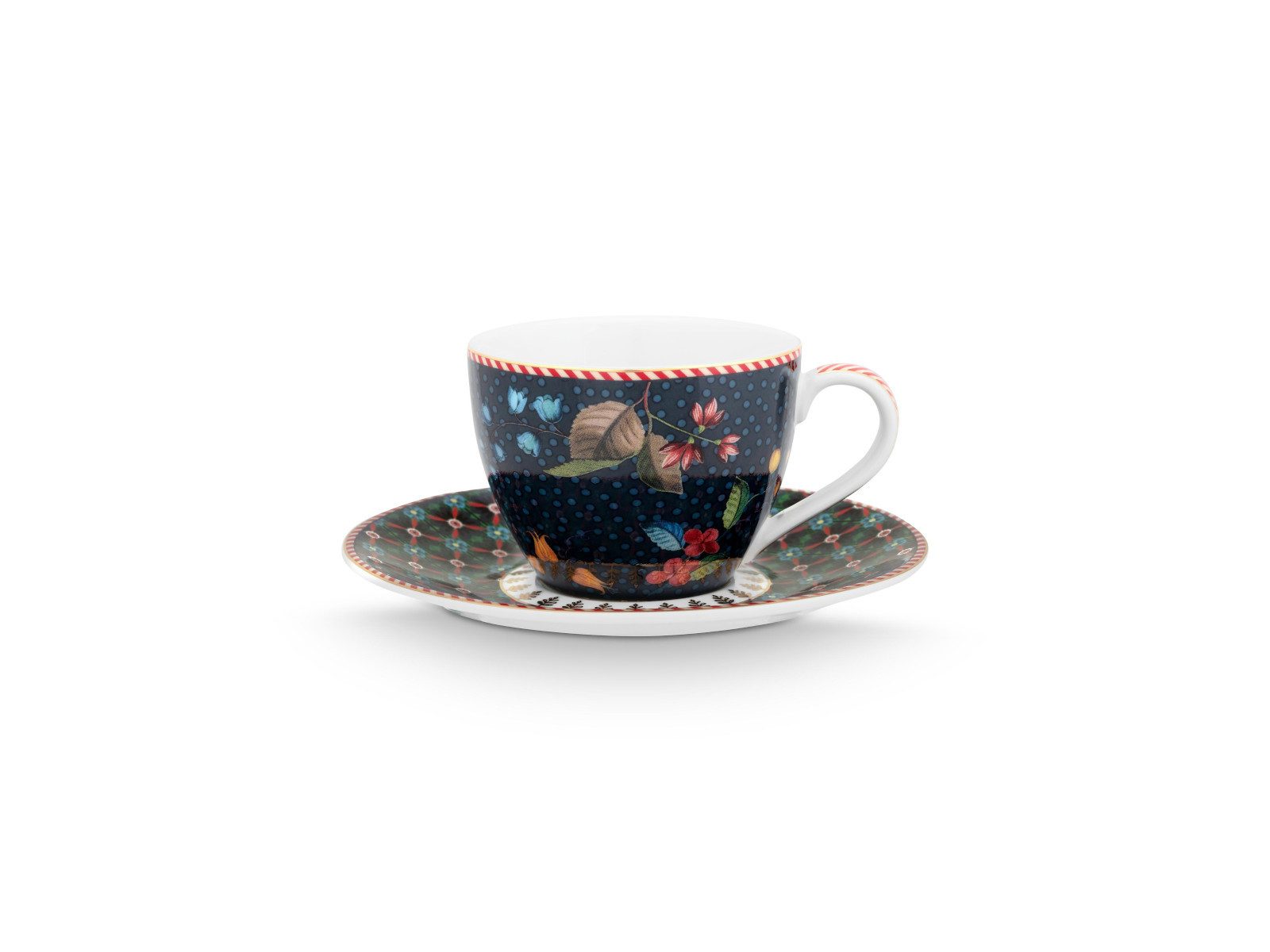 PiP Studio Espressotasse Berry Blues Espressotasse m.U. blau 120ml, Porzellan
