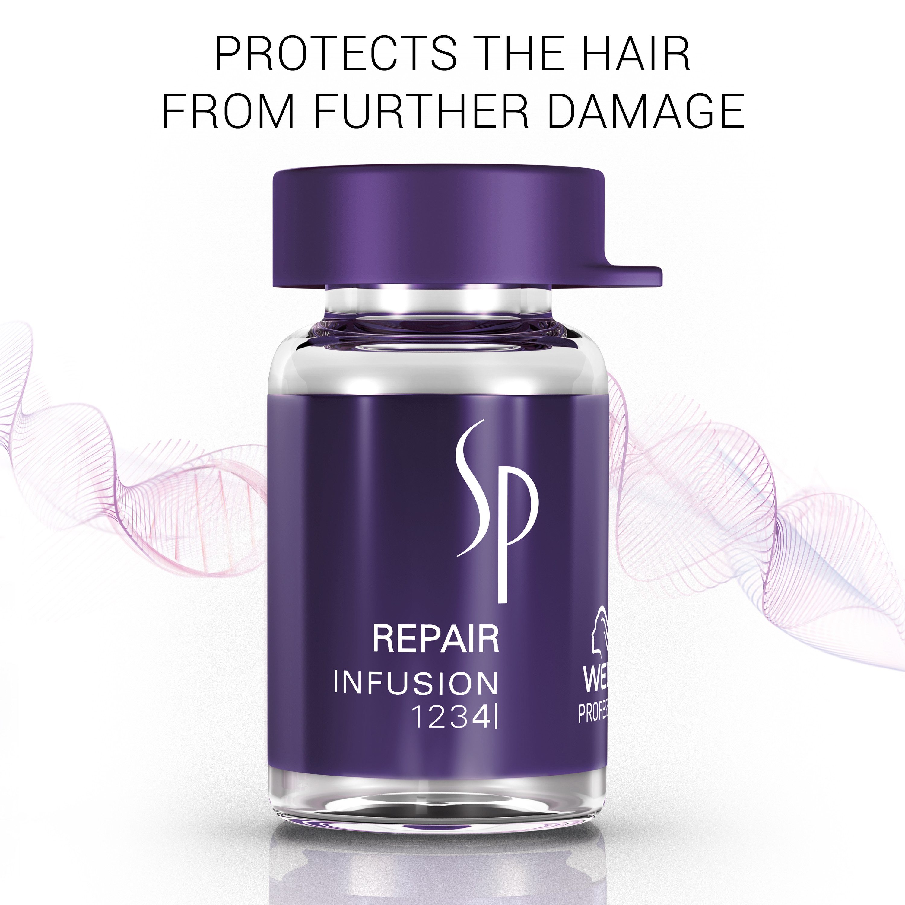 Wella SP Haarkur REPAIR INFUSION, 6-tlg., sanfte Pflege, kräftigend, baut die Struktur wieder auf