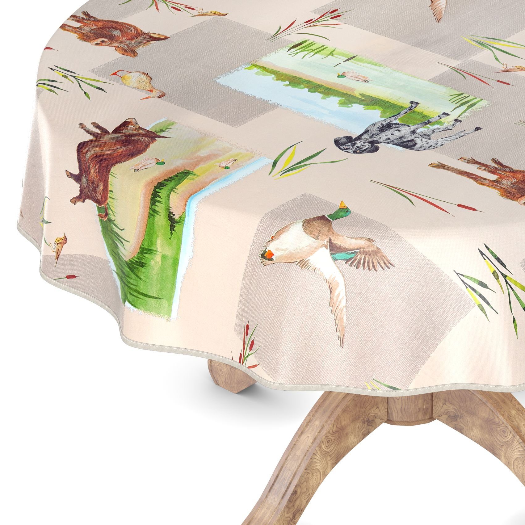 ANRO Tischdecke Wachstuchtischdecke Gartentischdecke Wachstischdecke (Einze günstig online kaufen