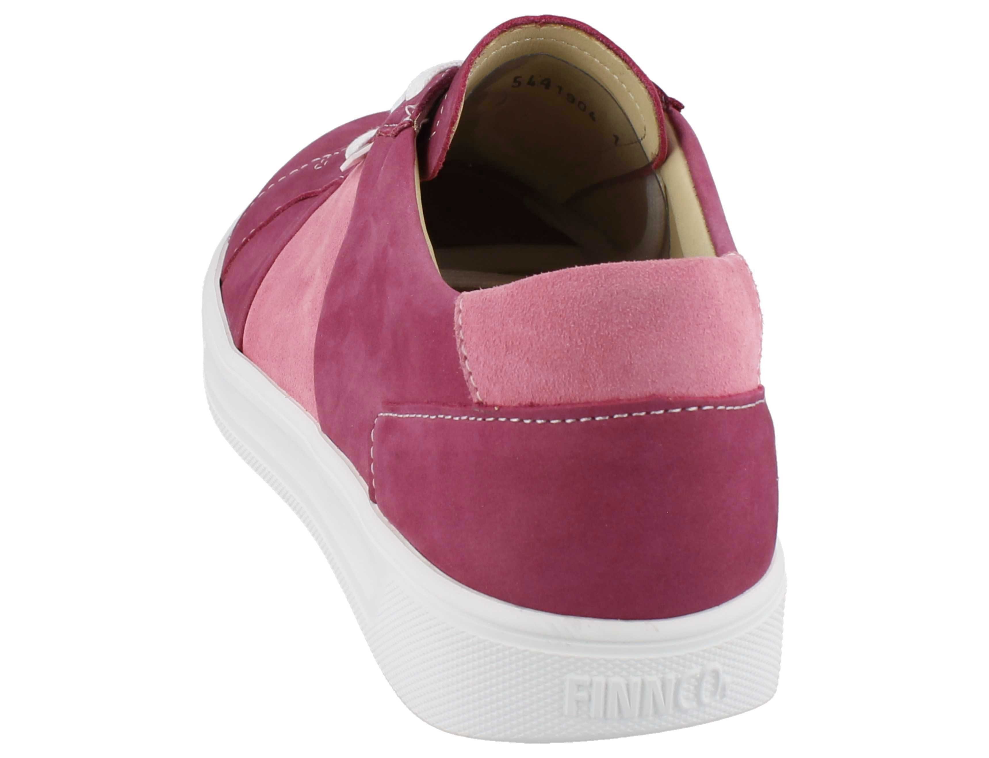 Finn Comfort FINN COMFORT Malita Damen Sneaker fuchsia Nubukleder - Größe: UK 6.5 Schnürschuh Wechselfußbett