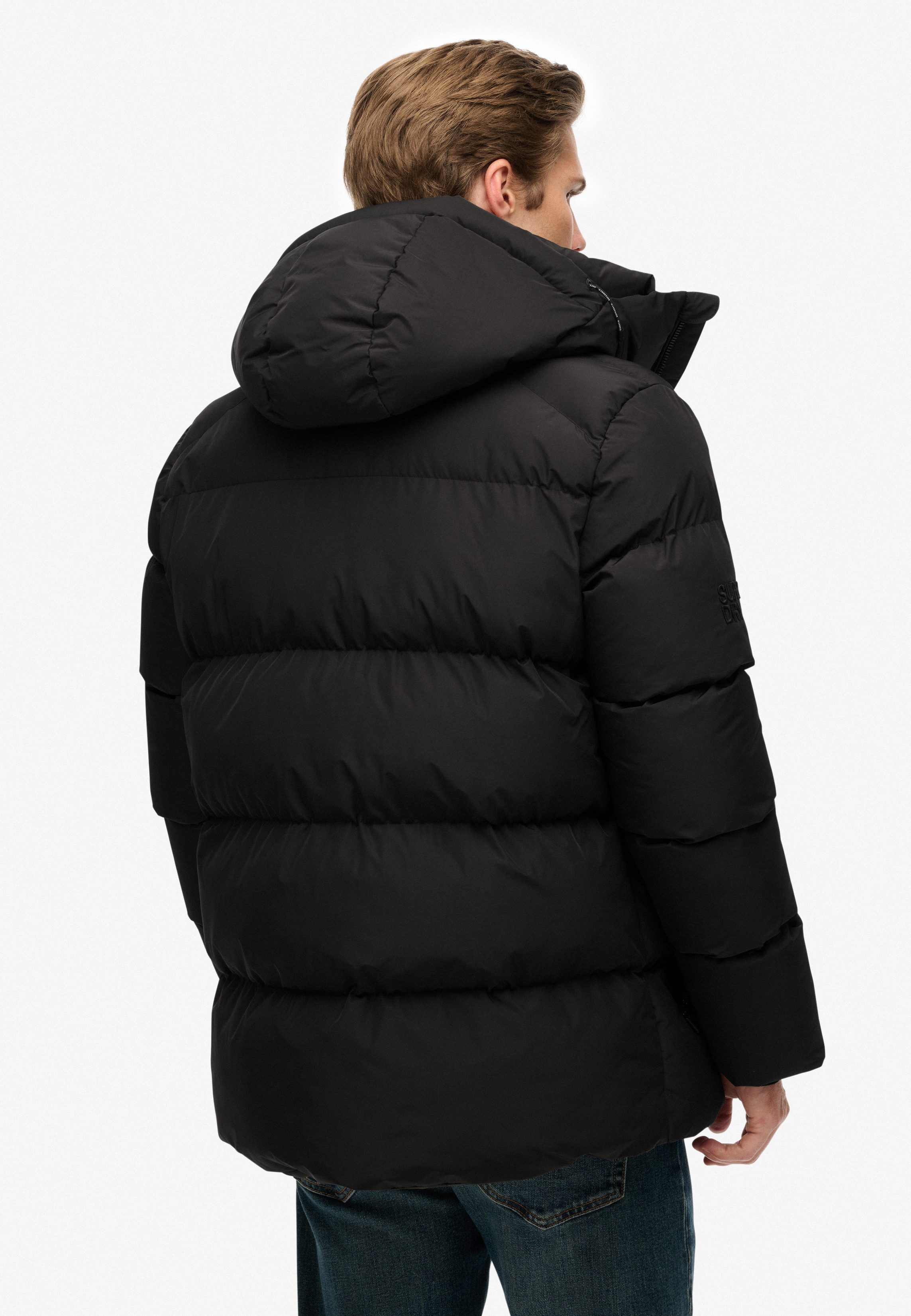 Superdry Steppjacke HOODED 5 BAFFLE SPORTS PUFFER Kunstfaser, relaxed fit – Bild 4 von 5