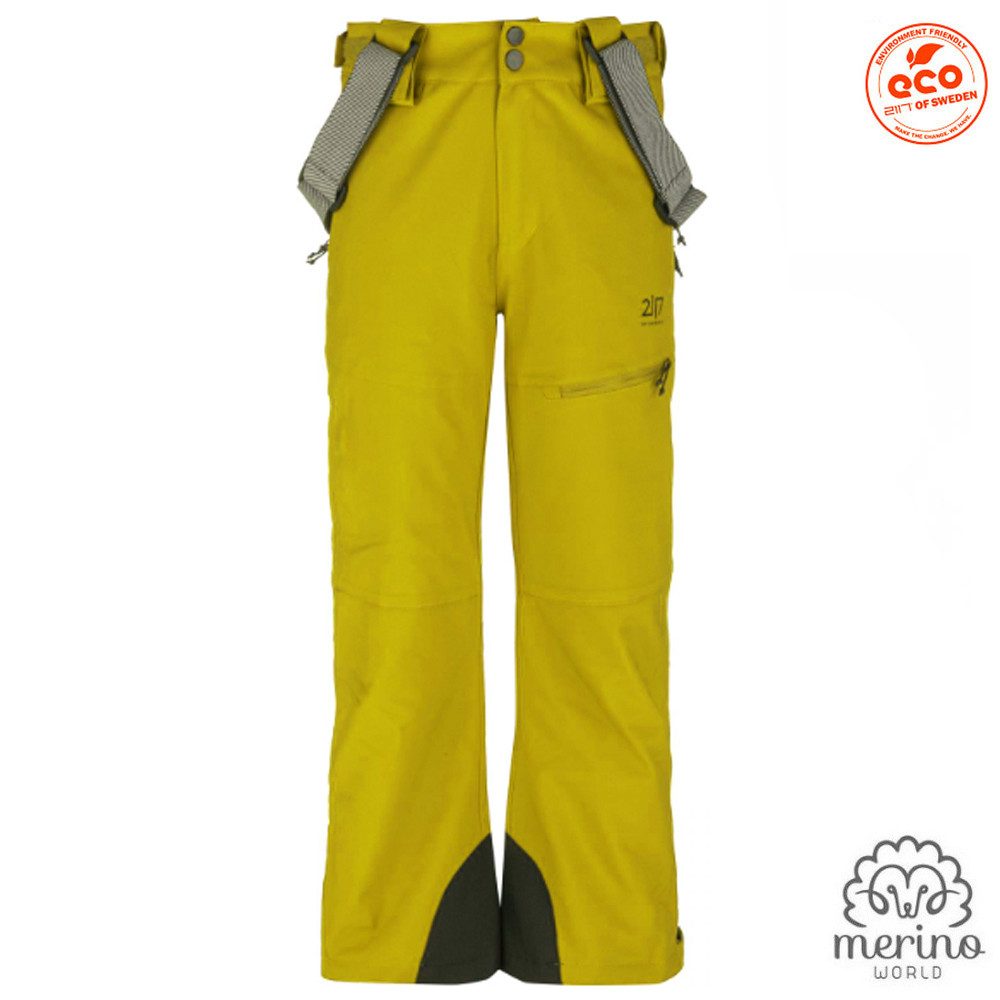 2117 of Sweden Trainingstights 2117 of Sweden - Herren Merino Skihose KRAMA – wasserdicht 20K, gelb