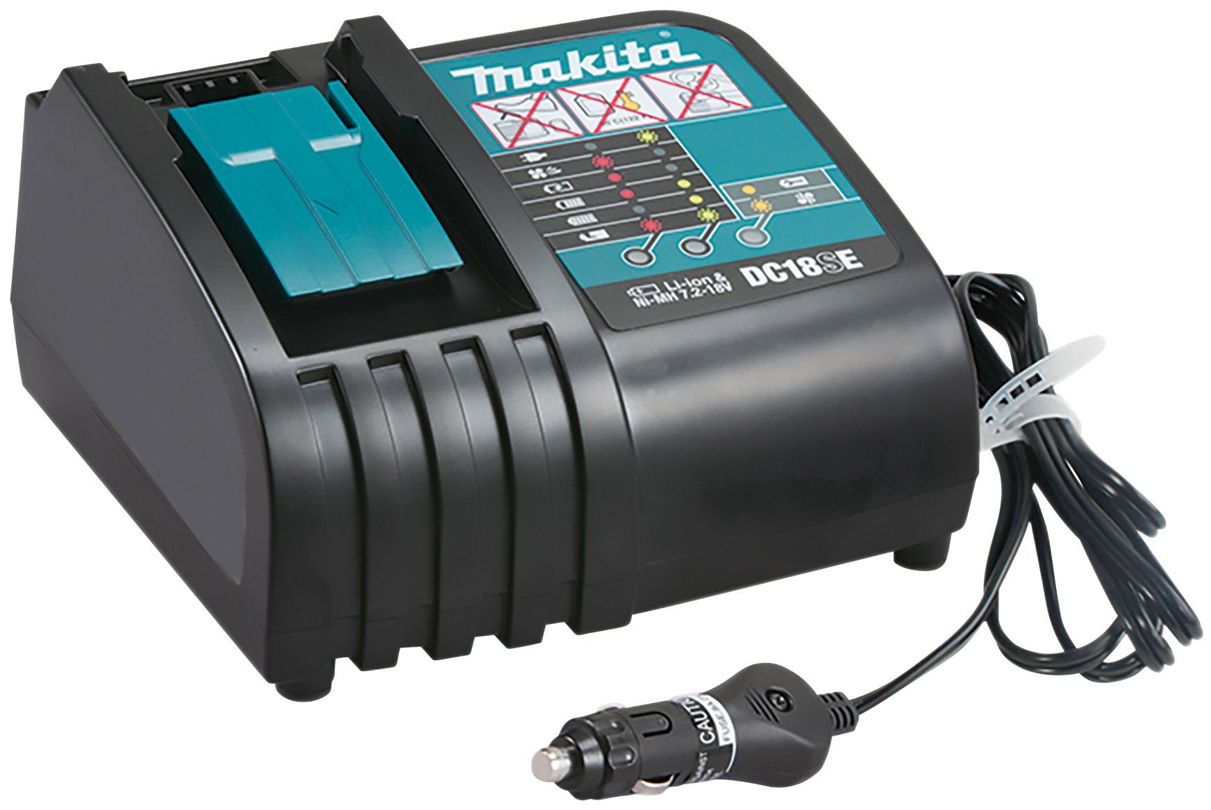 Makita DC18SE Akku-Ladestation (Auto-Ladegerät für 18 V 14,4 V LXT-Akkus) und