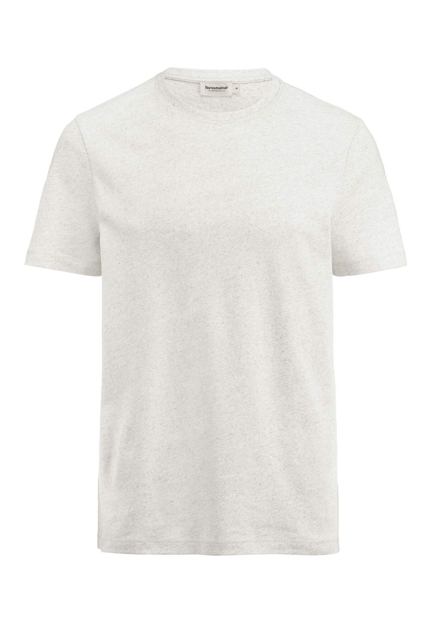 Hessnatur T-Shirt aus Bio-Baumwolle und Leinen (1-tlg)