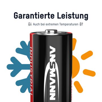 ANSMANN AG 10x ANSMANN Industrial Batterie Baby C 1,5V - LR14 Alkaline (10 Stück) Batterie
