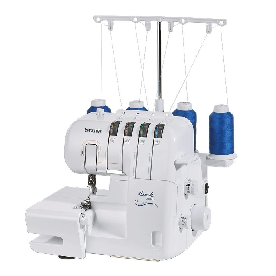 Brother Nähmaschine Overlock 2104D, Schnelles Nähen von Rollsäumen