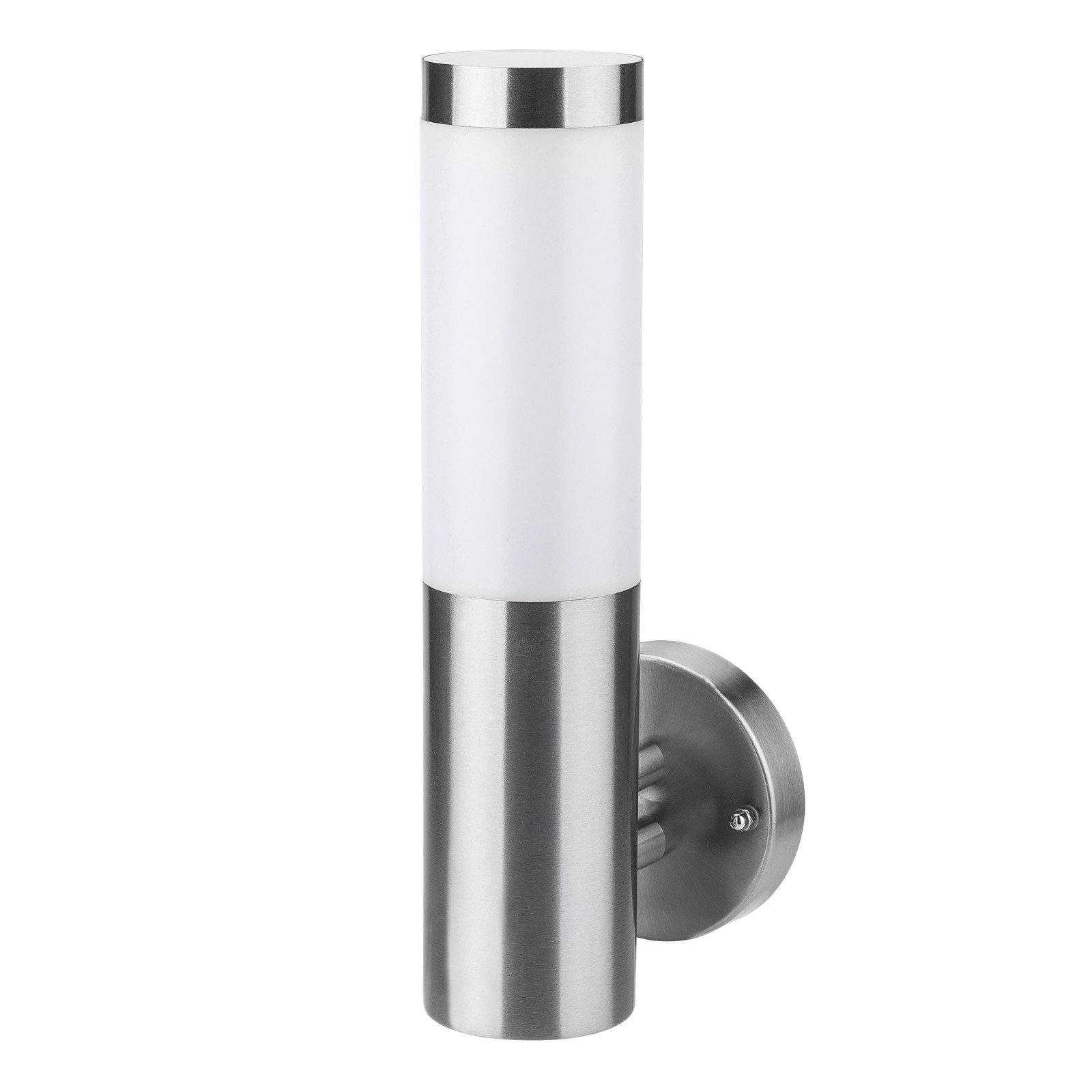 Grafner Außen-Wandleuchte Edelstahl Wandlampe Außen Wandleuchte 10WB, Energiesparend, ohne Leuchtmittel, je nach Leuchtmittel, Auch für LED Leuchtmittel geeignet