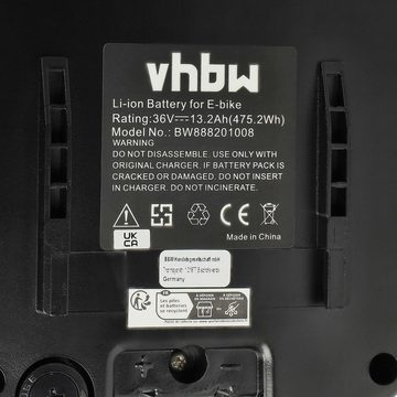 vhbw für E-Bike Akku Li-Ion 13200 mAh (36 V)