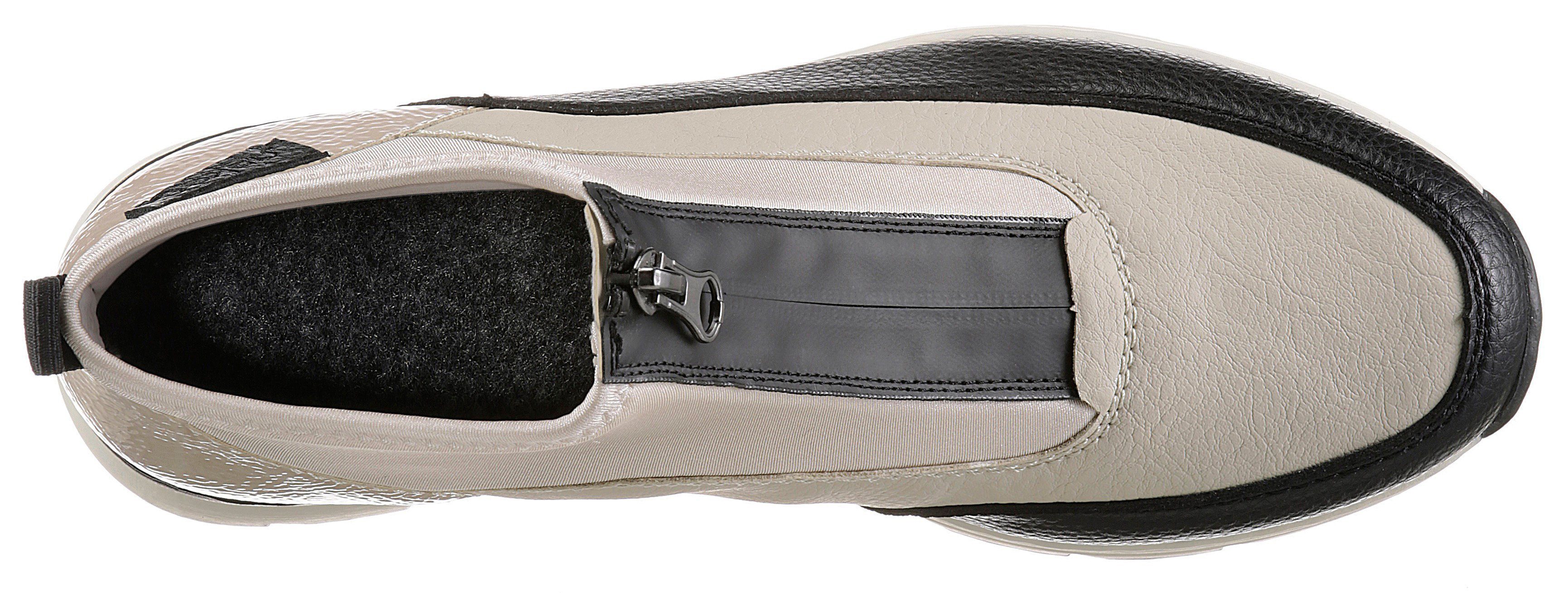 Rieker Schlupfboots Stiefelette, High Top Sneaker mit Reißverschluss auf der Vorderseite