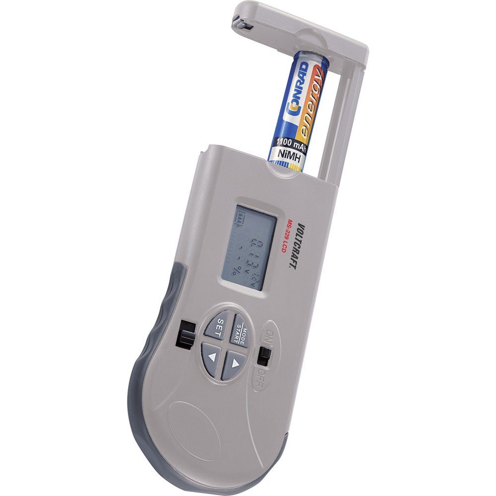 Batterietester VOLTCRAFT Batterietester MS-229 LCD Messbereich (Batterietester) 1,2 V