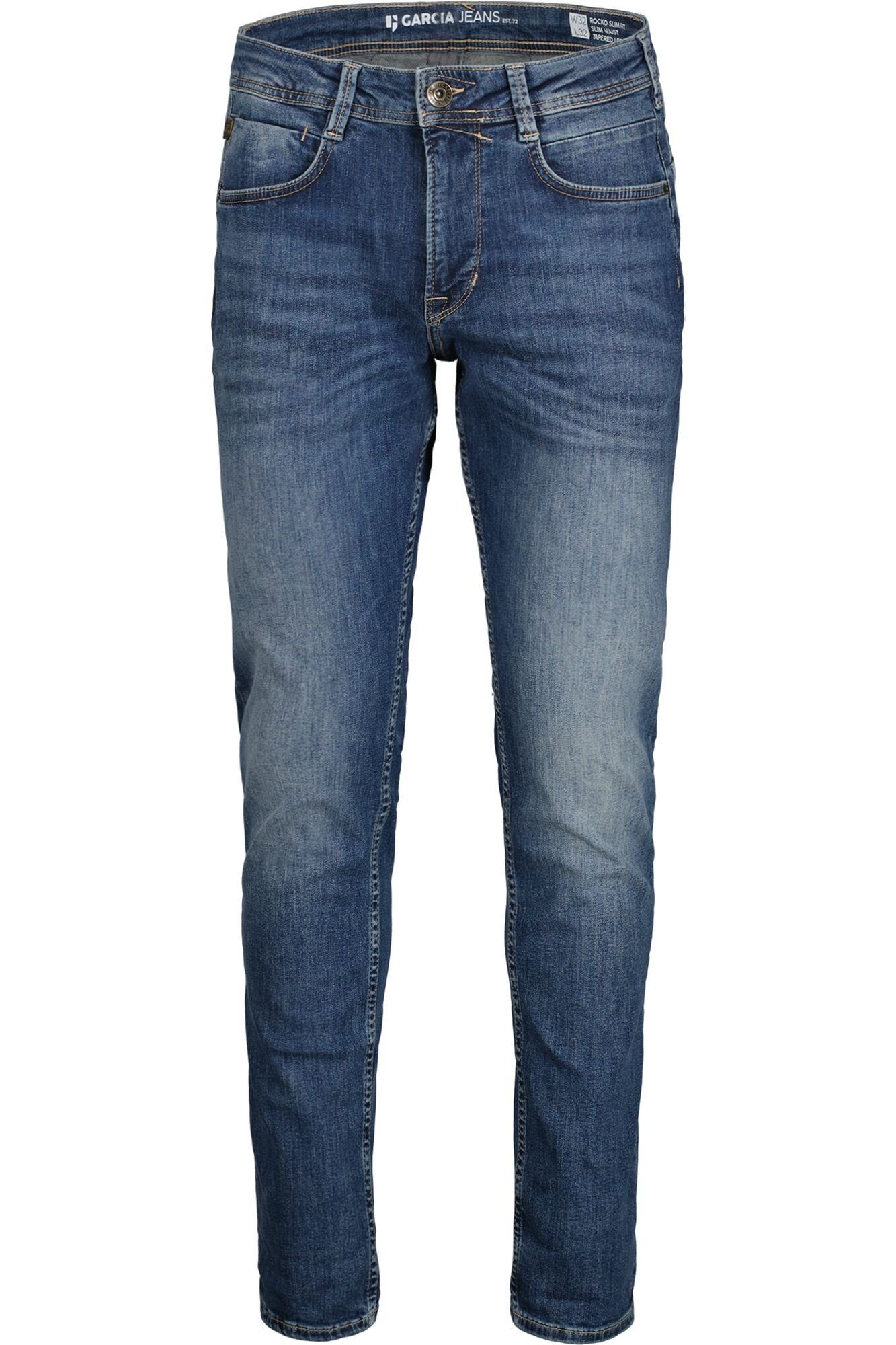 Garcia 5-Pocket-Jeans Rocko in verschiedenen used Waschungen blue vintage