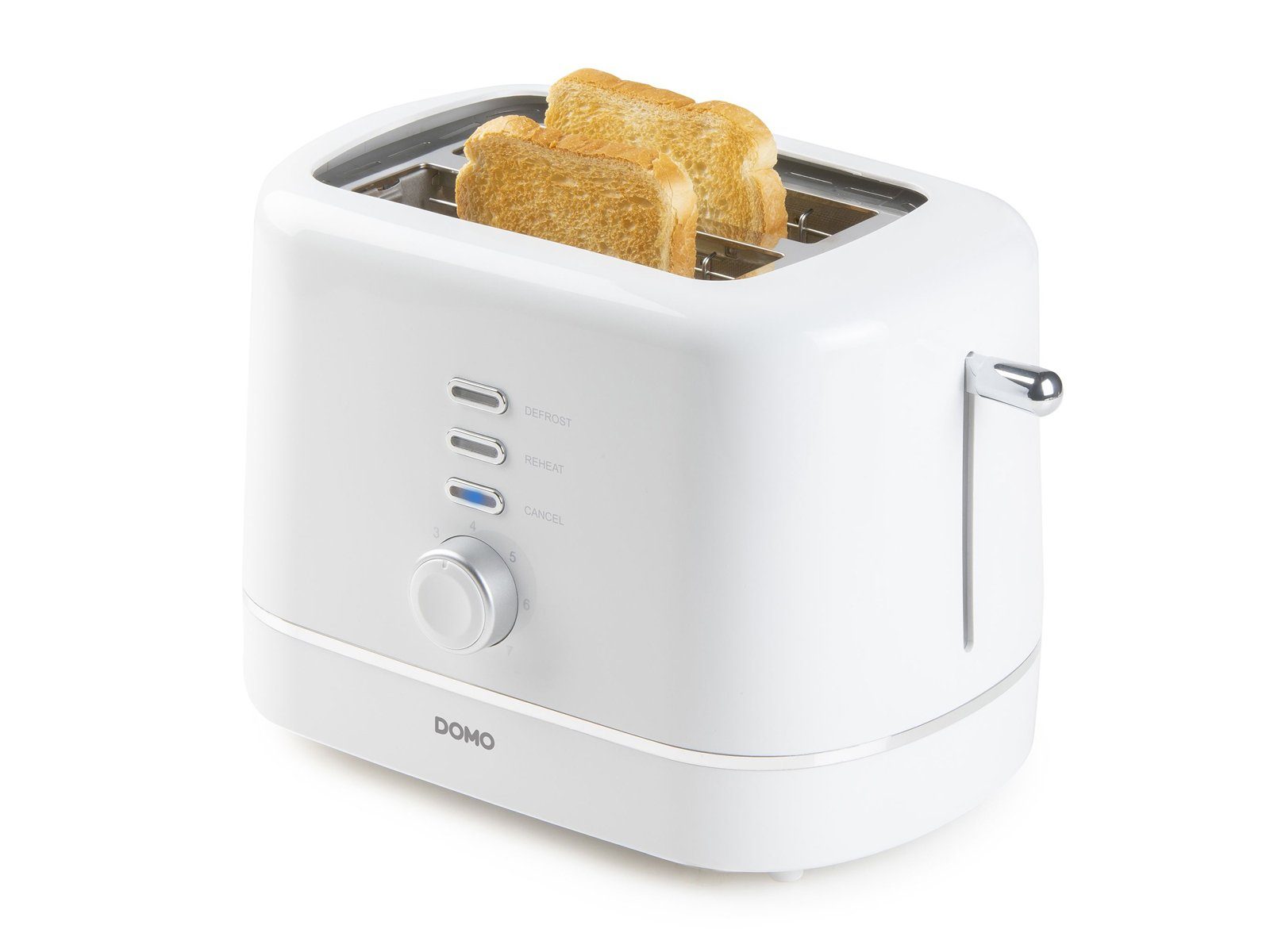 Domo Toaster, 2 Toastbrot, Toastmaschine Toster Mini W, Cool für kurze Doppelschlitz 2 850 Touch Schlitze, Scheiben
