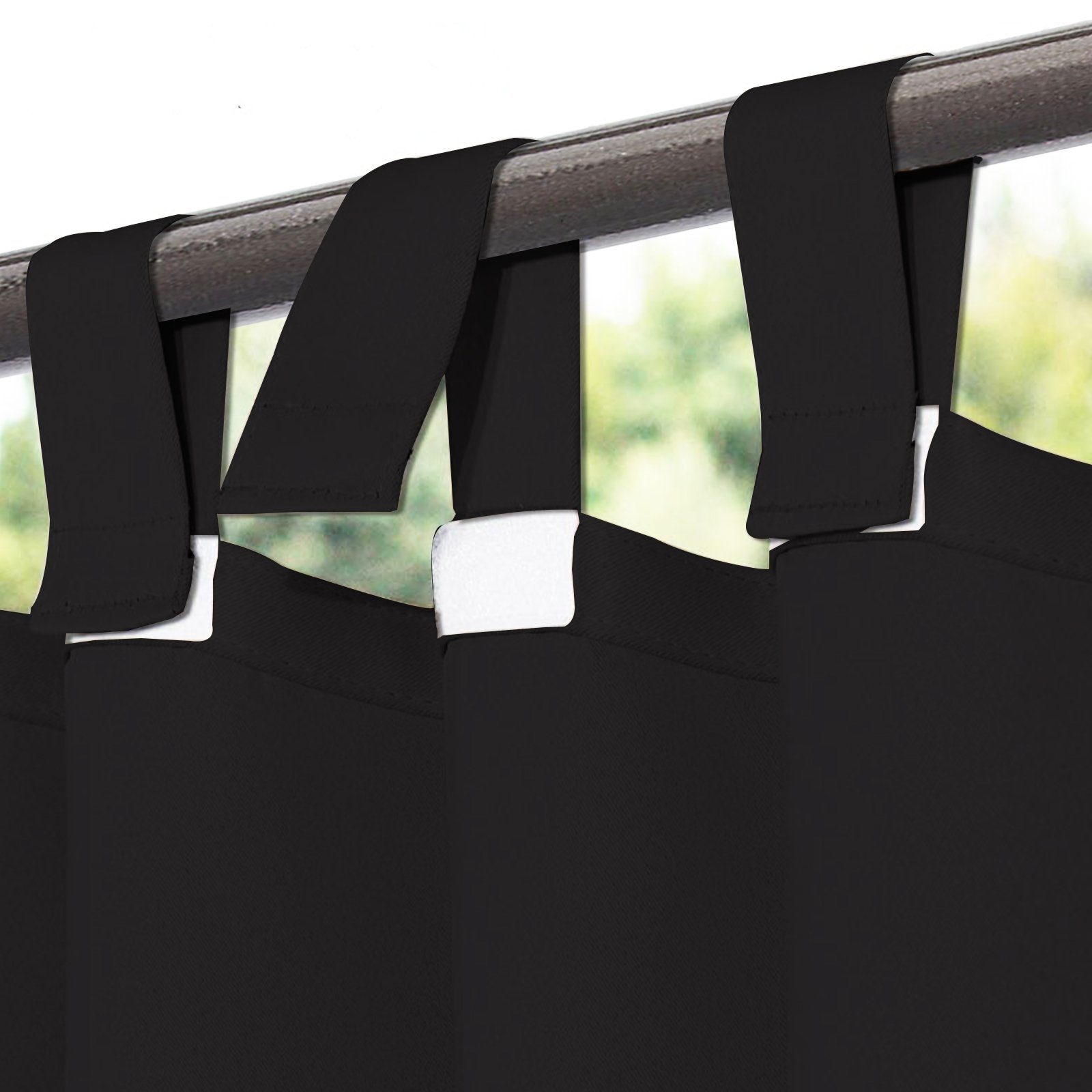 BTTO V&G Gardine Outdoorgardine Blackout Vorhang Wasserdicht (1 St), Lichtschutz, Balkon Vorhang mit Magic Tape